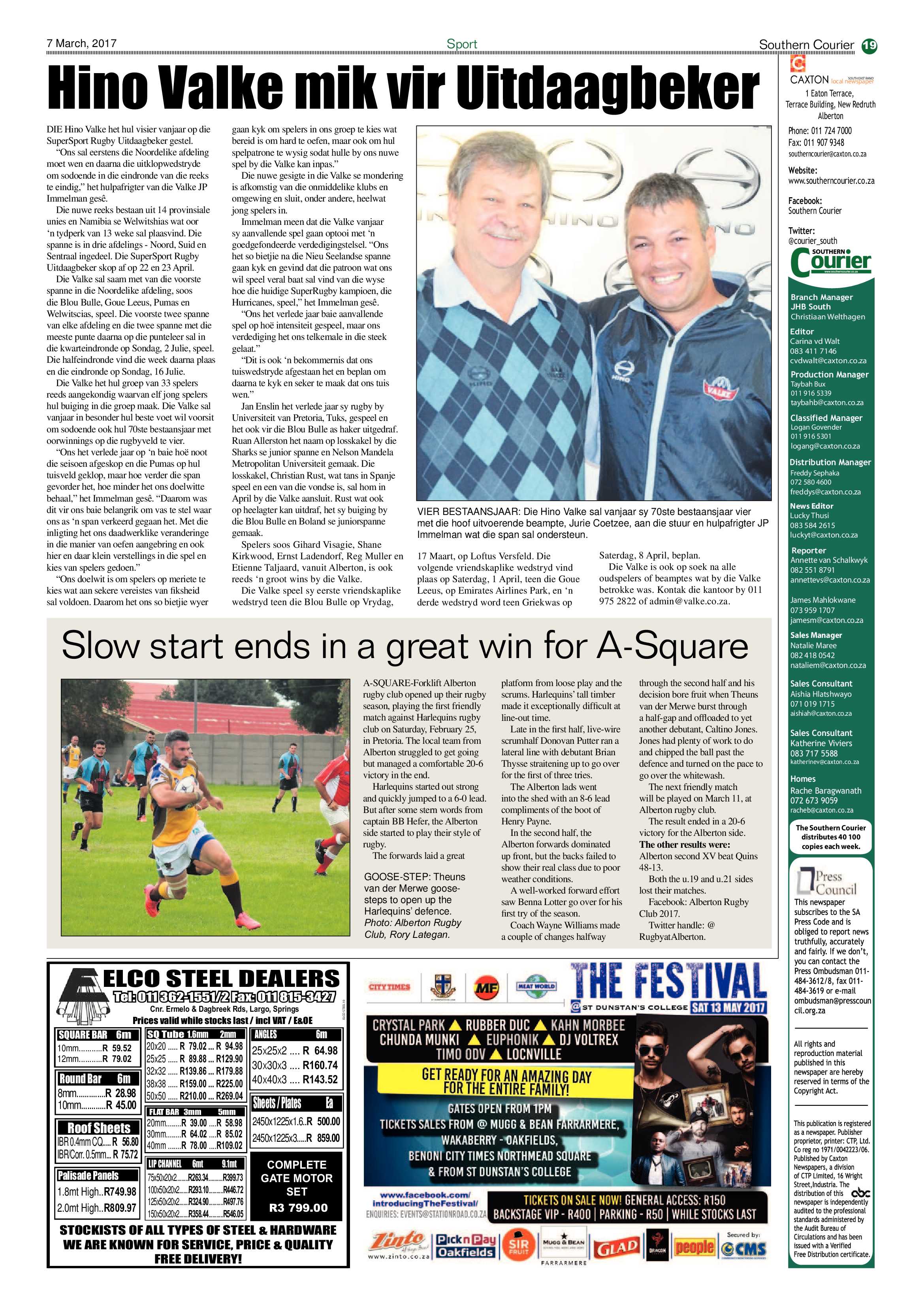 Southern Courier 07 March 2017 page 19