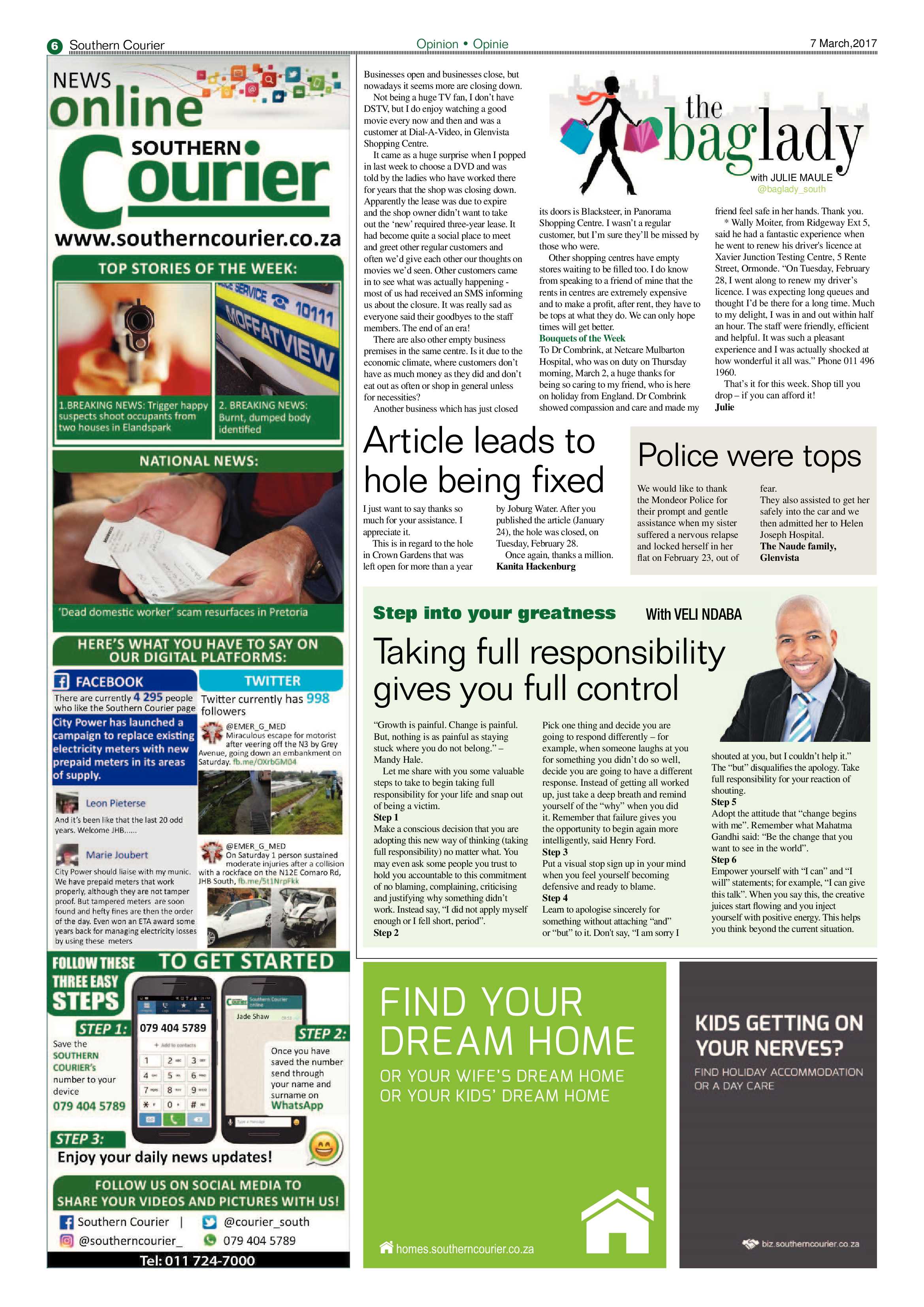 Southern Courier 07 March 2017 page 6