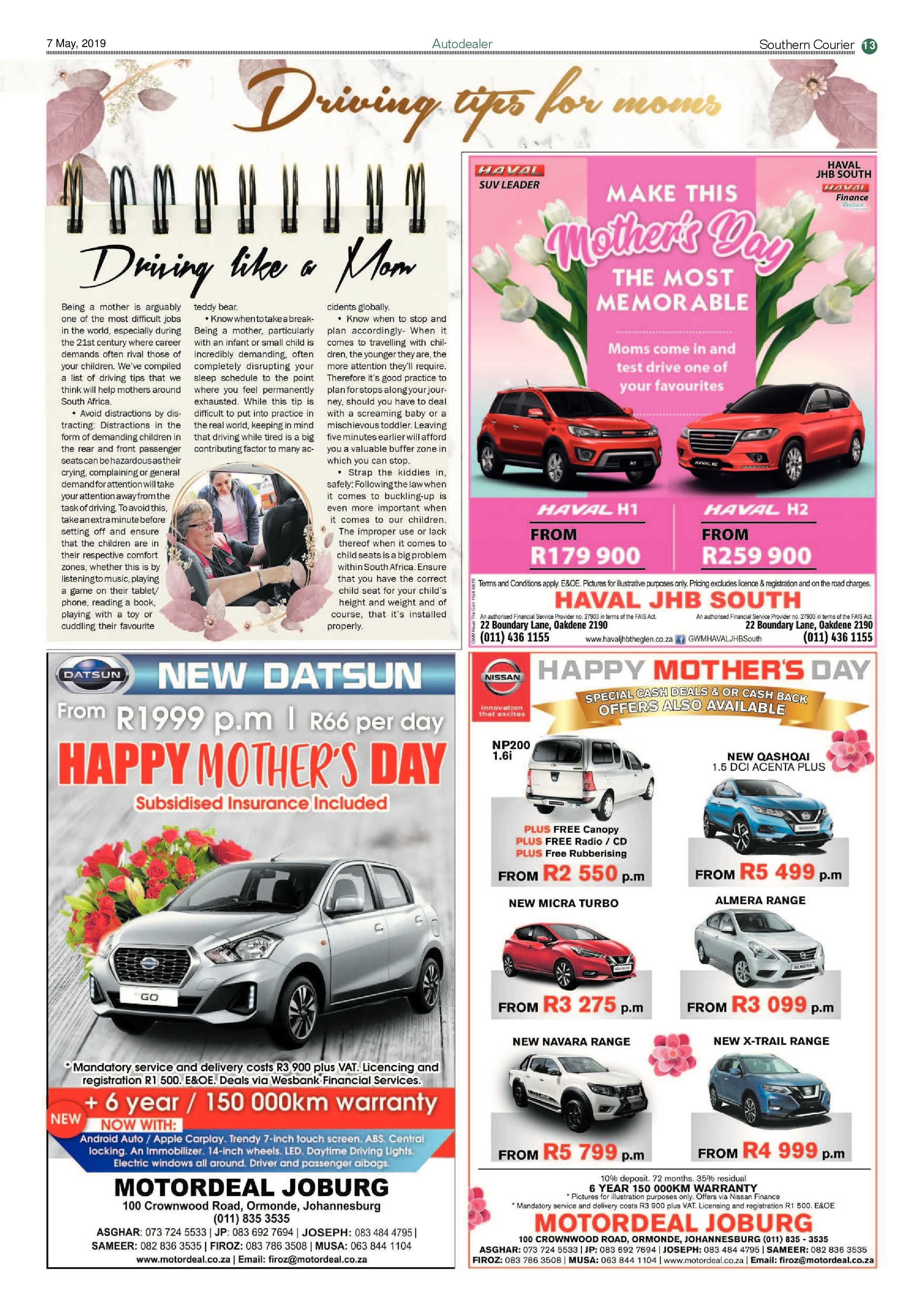 Southern Courier 07 May 2019 page 13