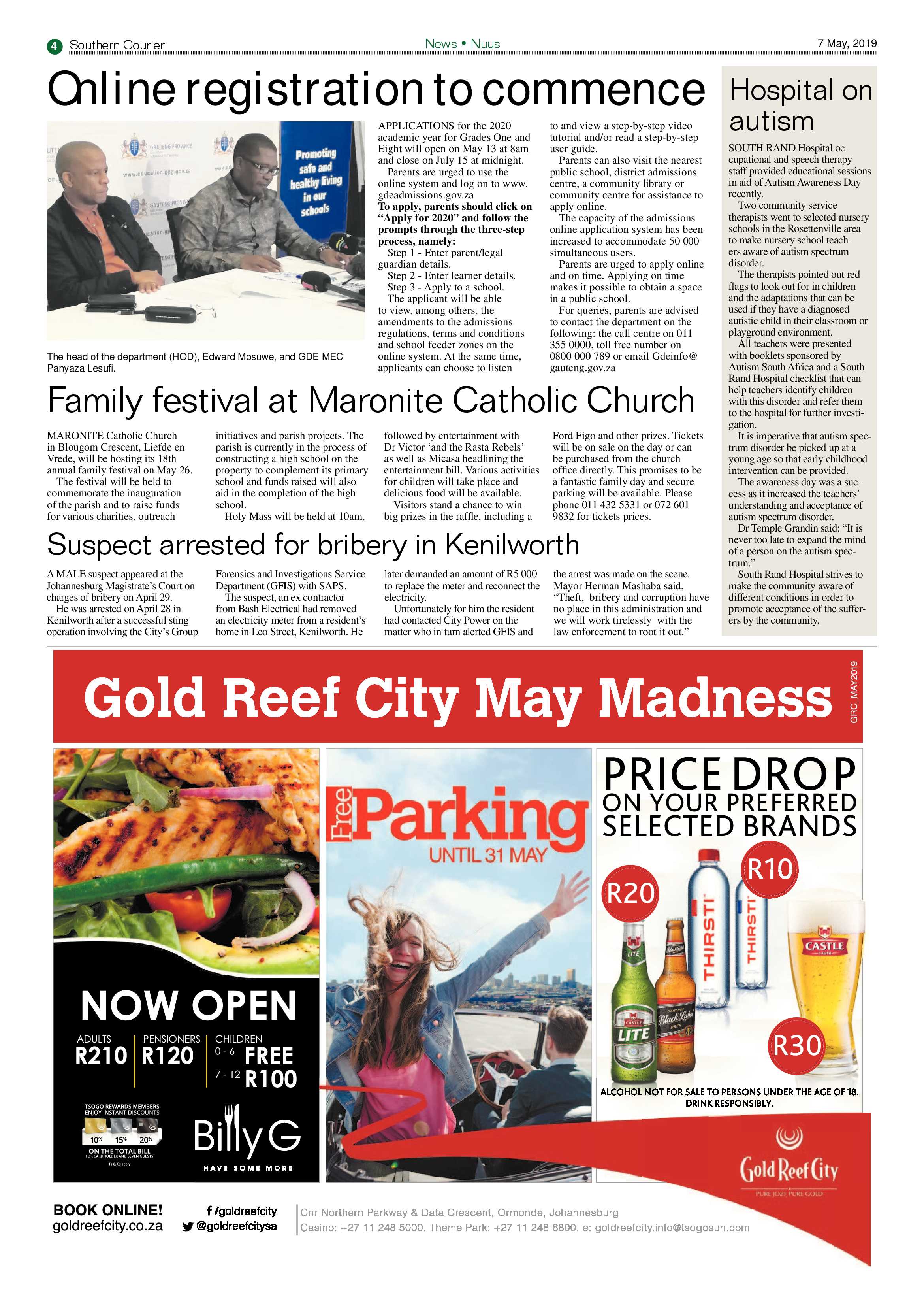 Southern Courier 07 May 2019 page 4
