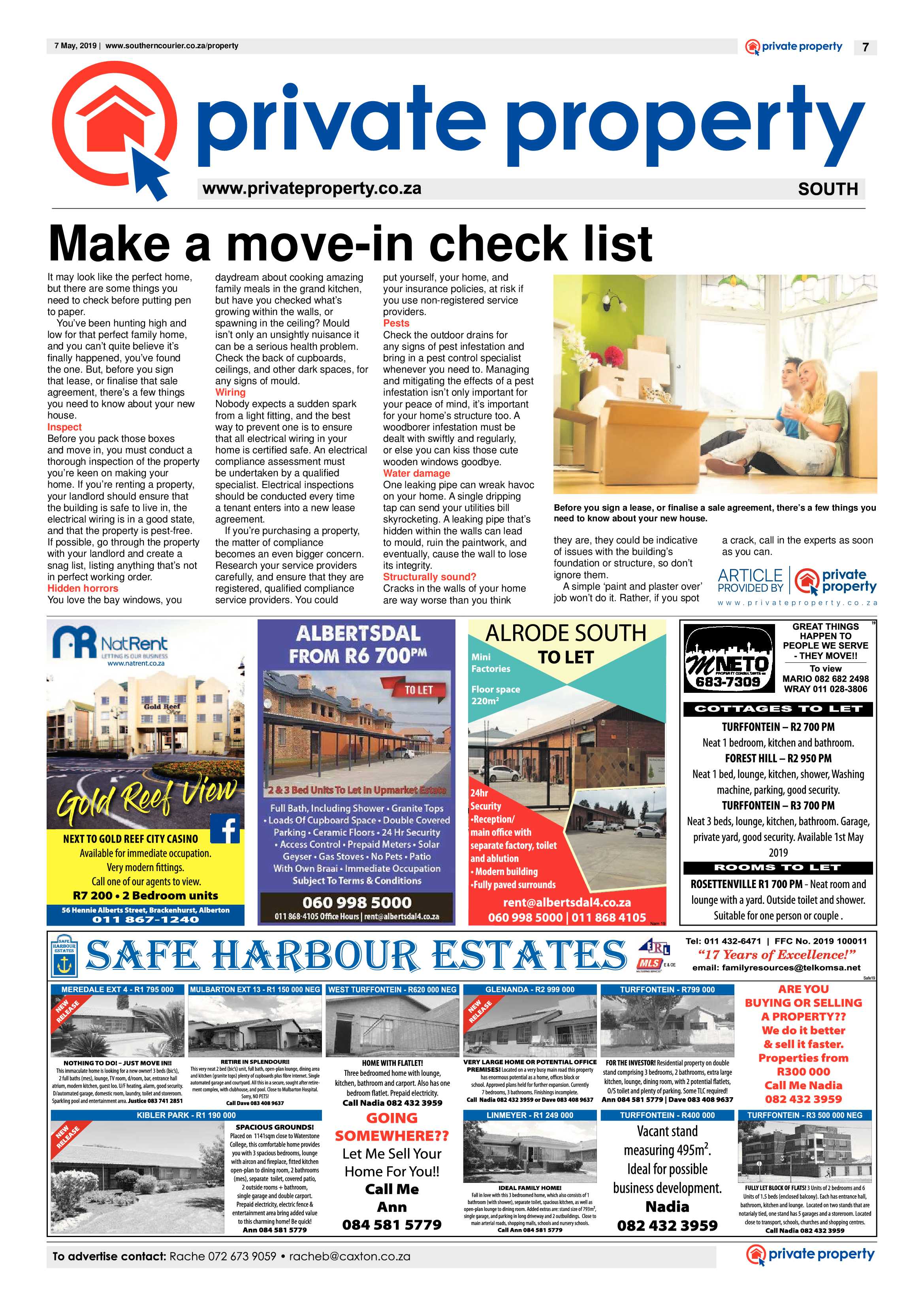 Southern Courier 07 May 2019 page 7