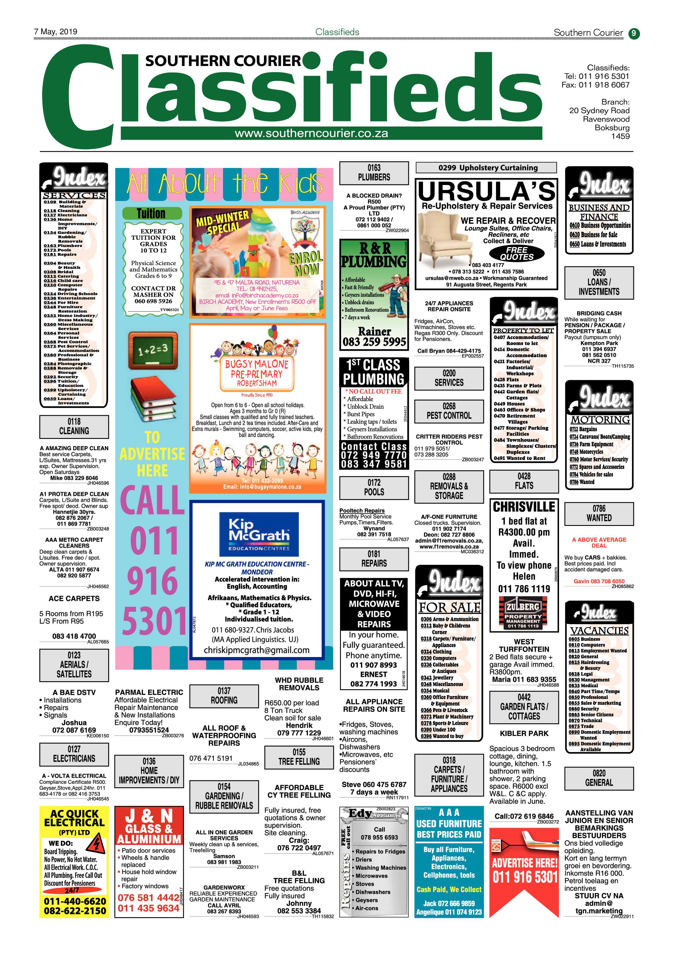 Southern Courier 07 May 2019 page 9