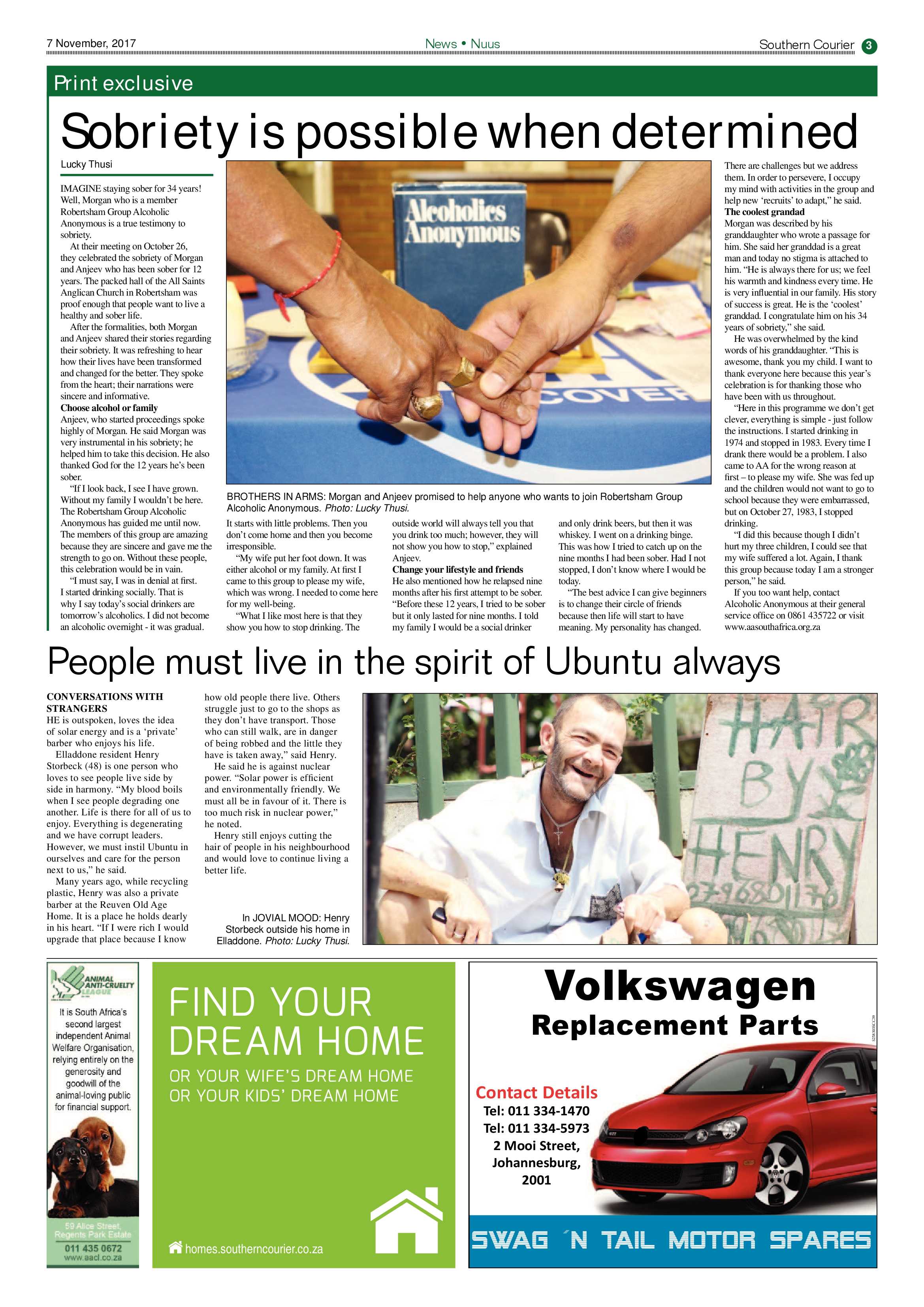 Southern Courier 07 November 2017 page 3