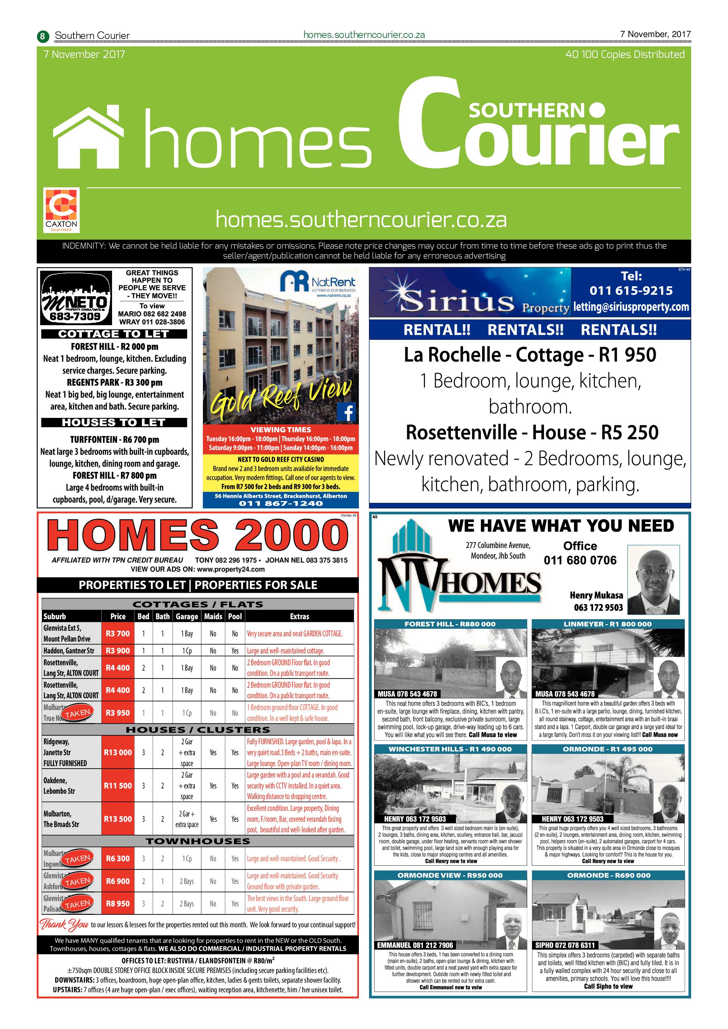 Southern Courier 07 November 2017 page 8