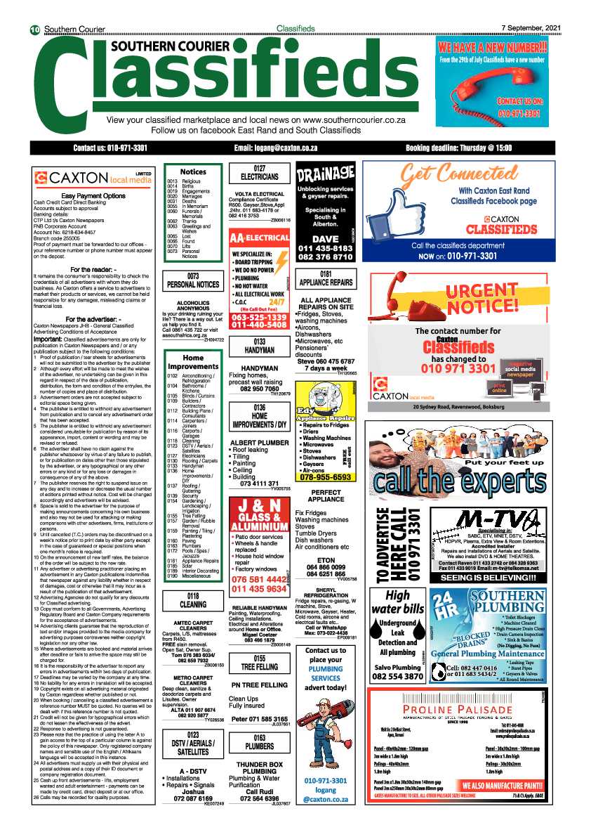 Southern Courier 07 September 2021 page 10
