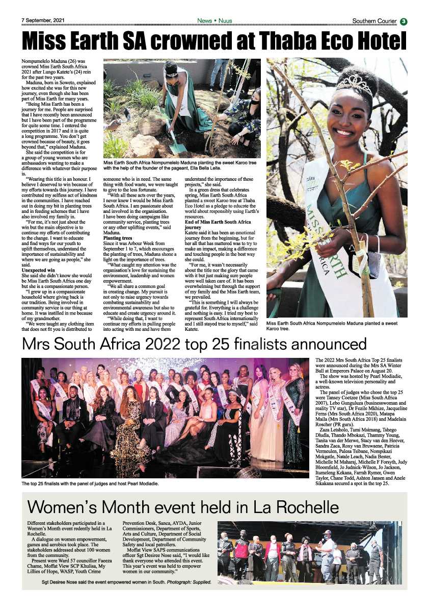 Southern Courier 07 September 2021 page 3