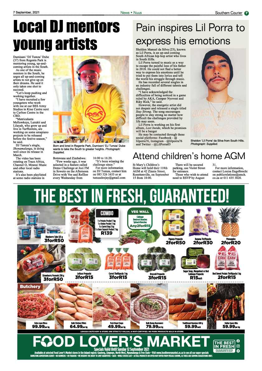 Southern Courier 07 September 2021 page 7