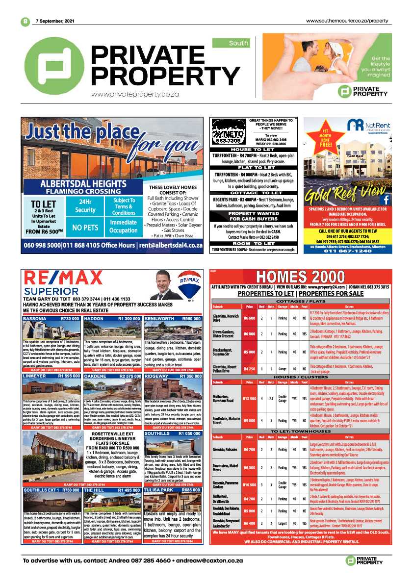 Southern Courier 07 September 2021 page 8