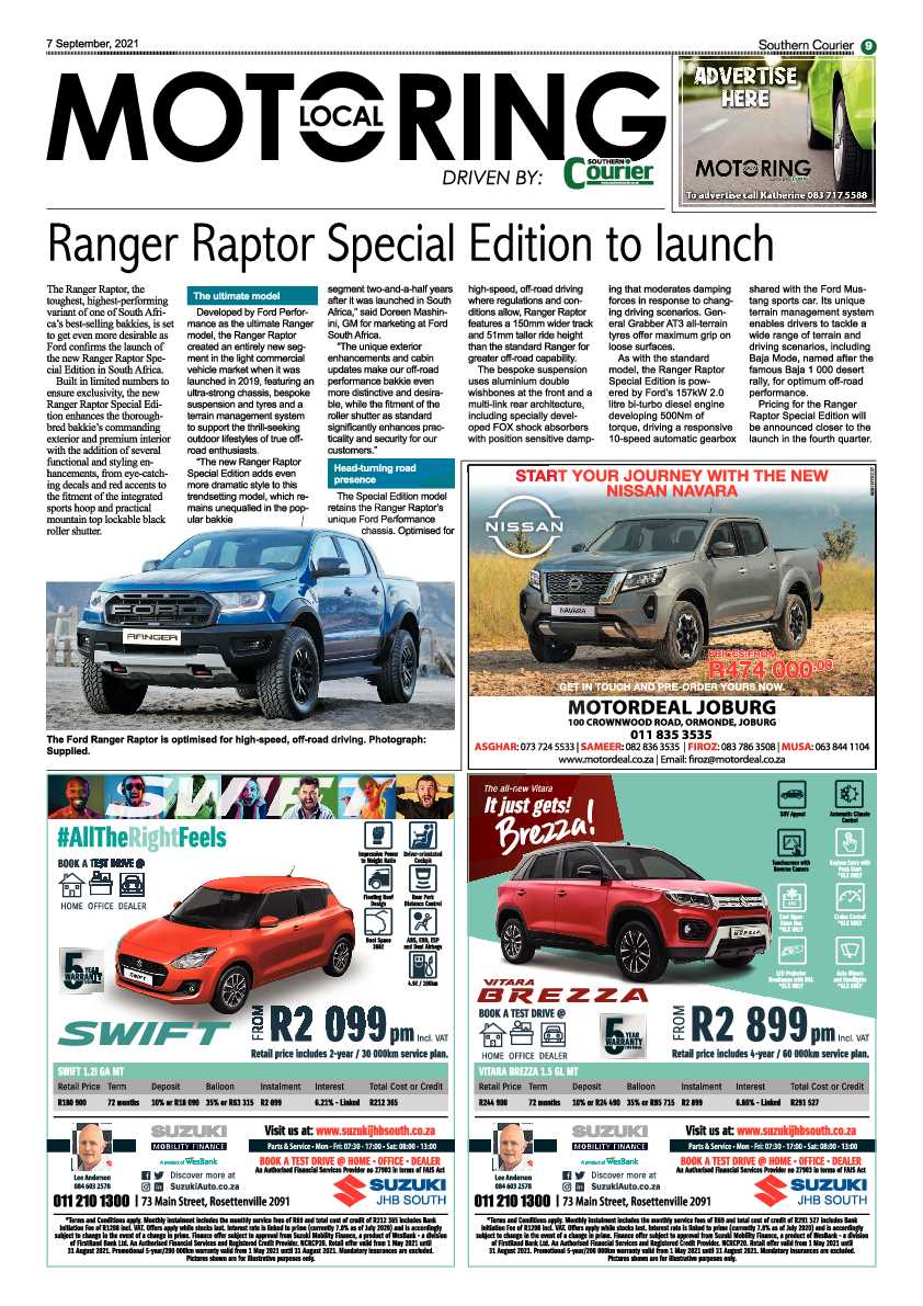 Southern Courier 07 September 2021 page 9