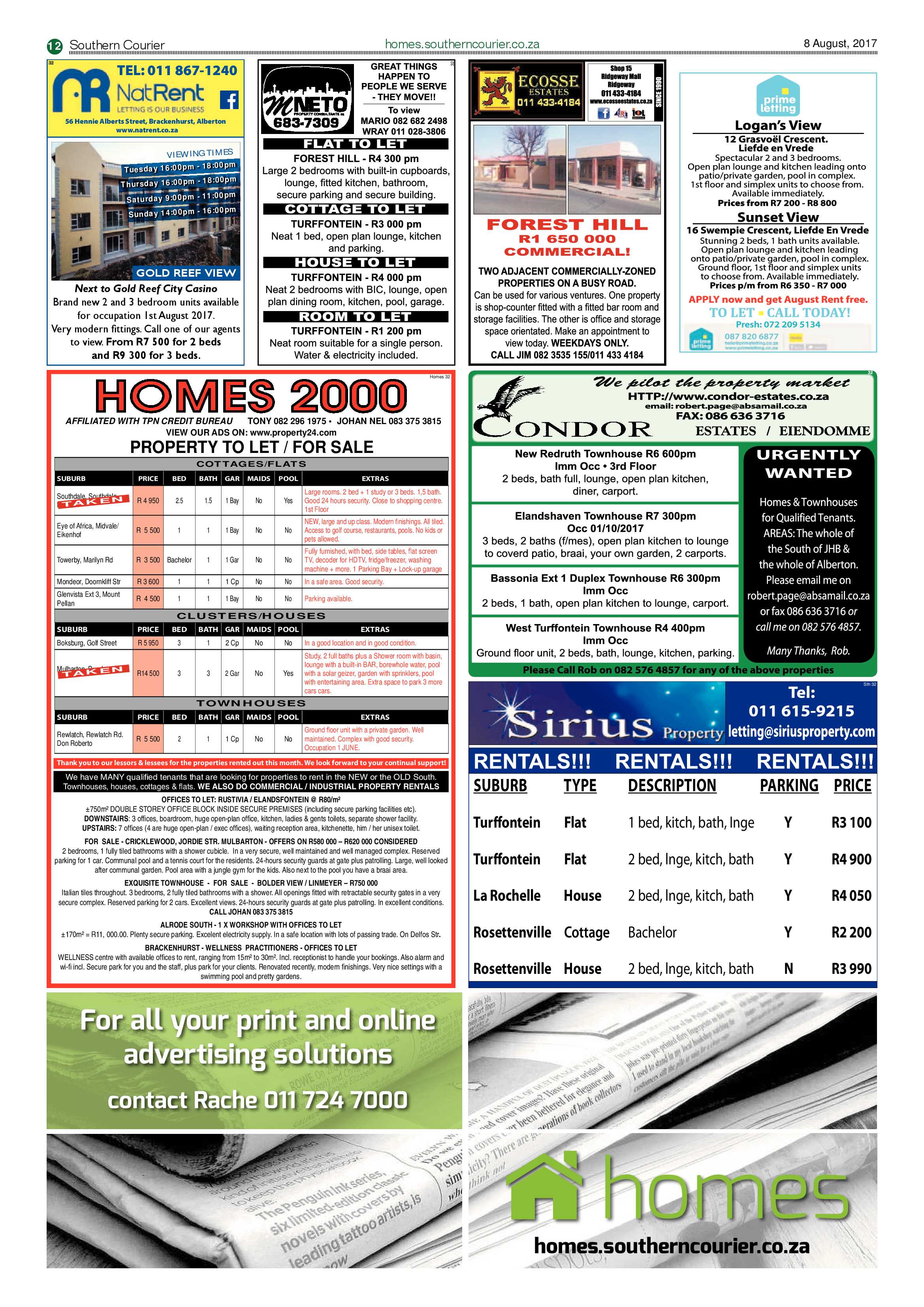 Southern Courier 08 August 2017 page 12