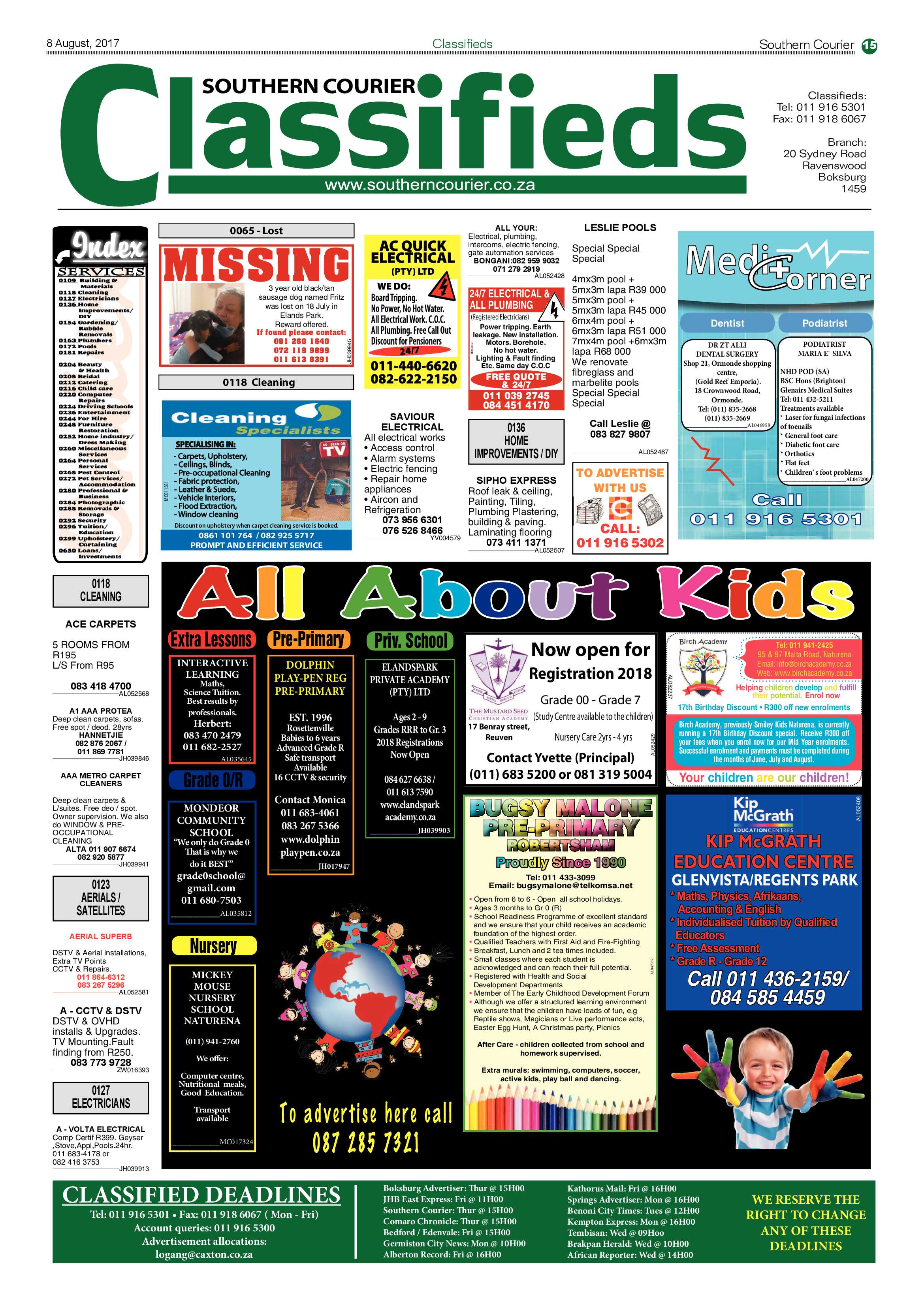 Southern Courier 08 August 2017 page 15