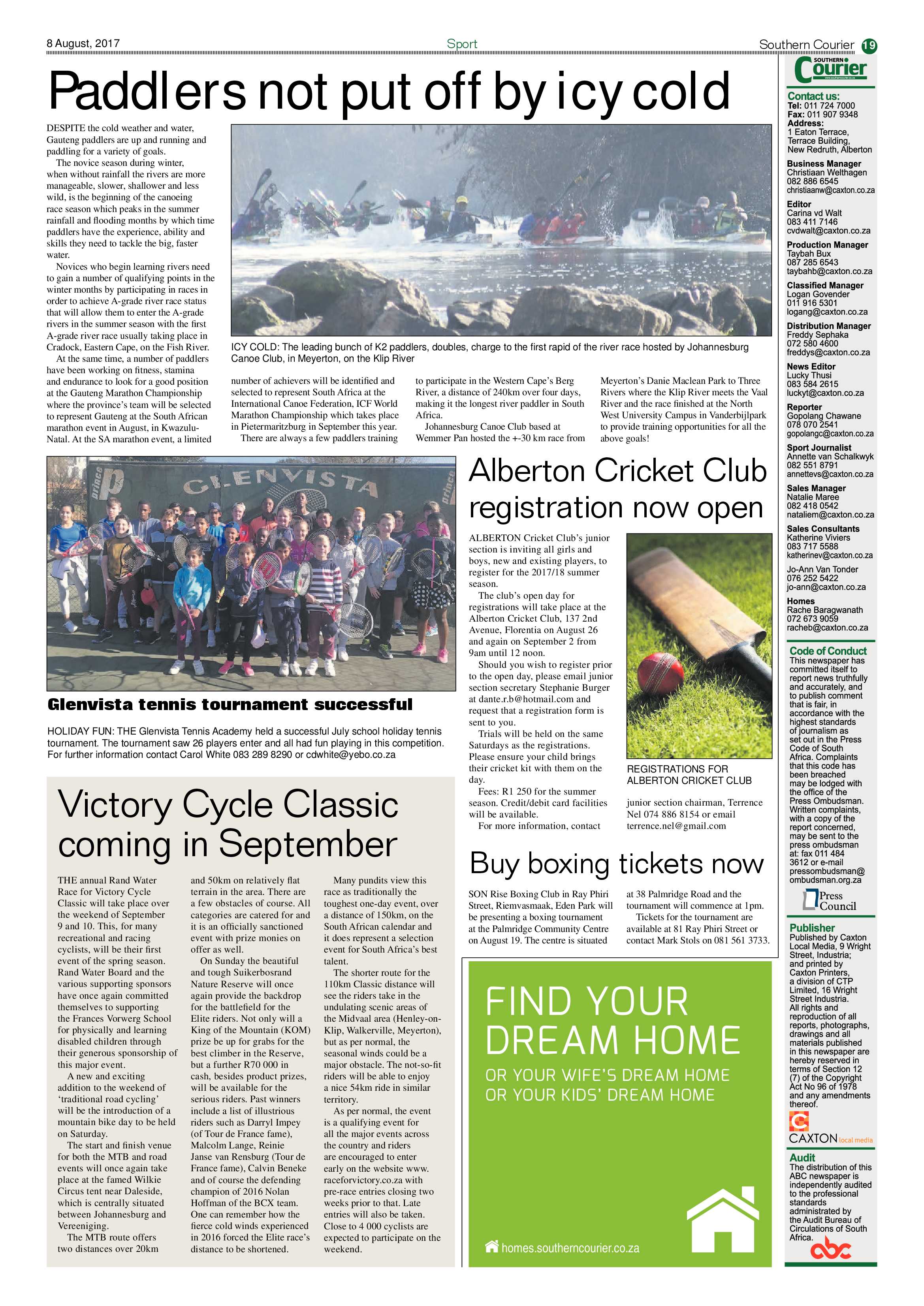 Southern Courier 08 August 2017 page 19