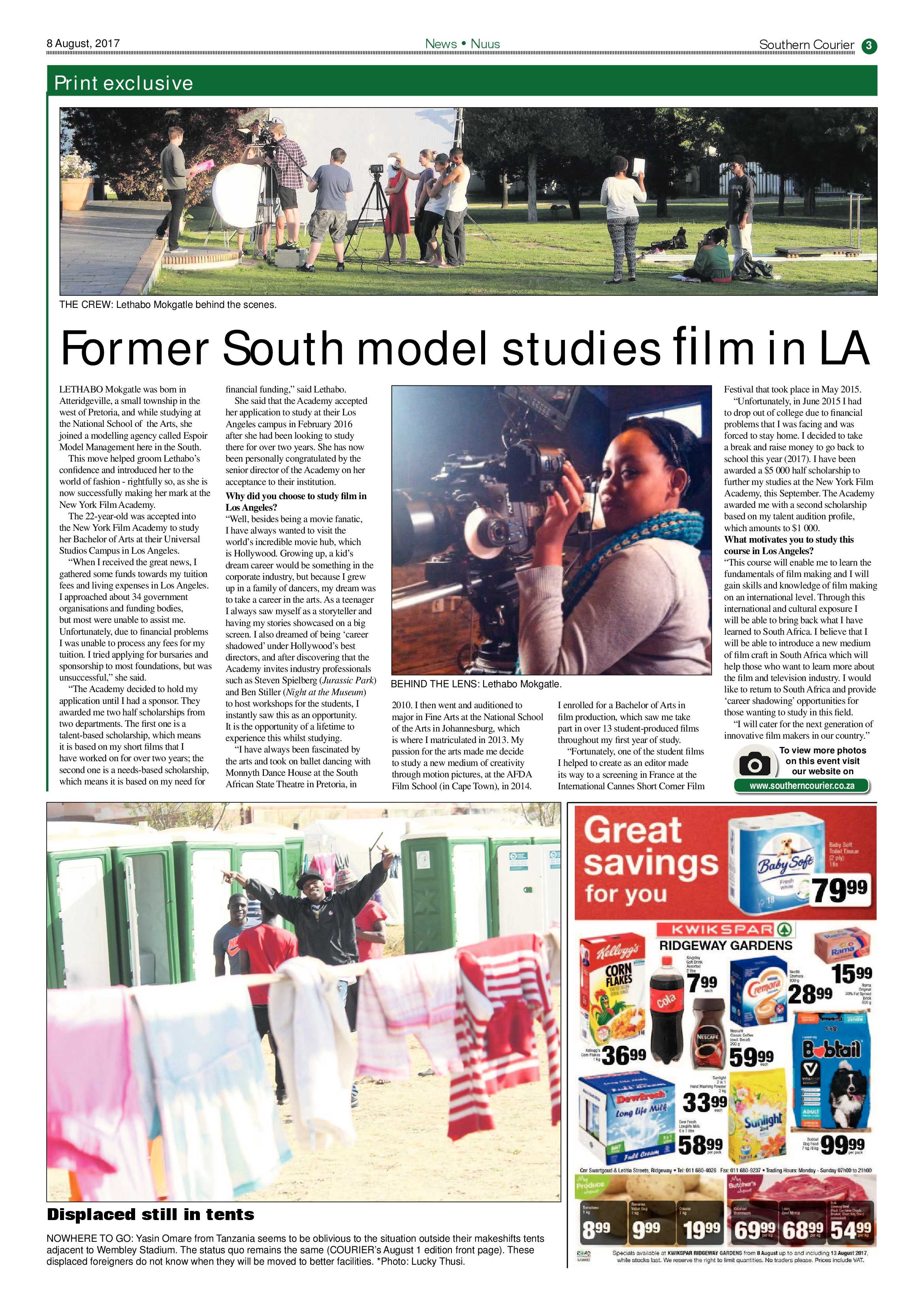Southern Courier 08 August 2017 page 3
