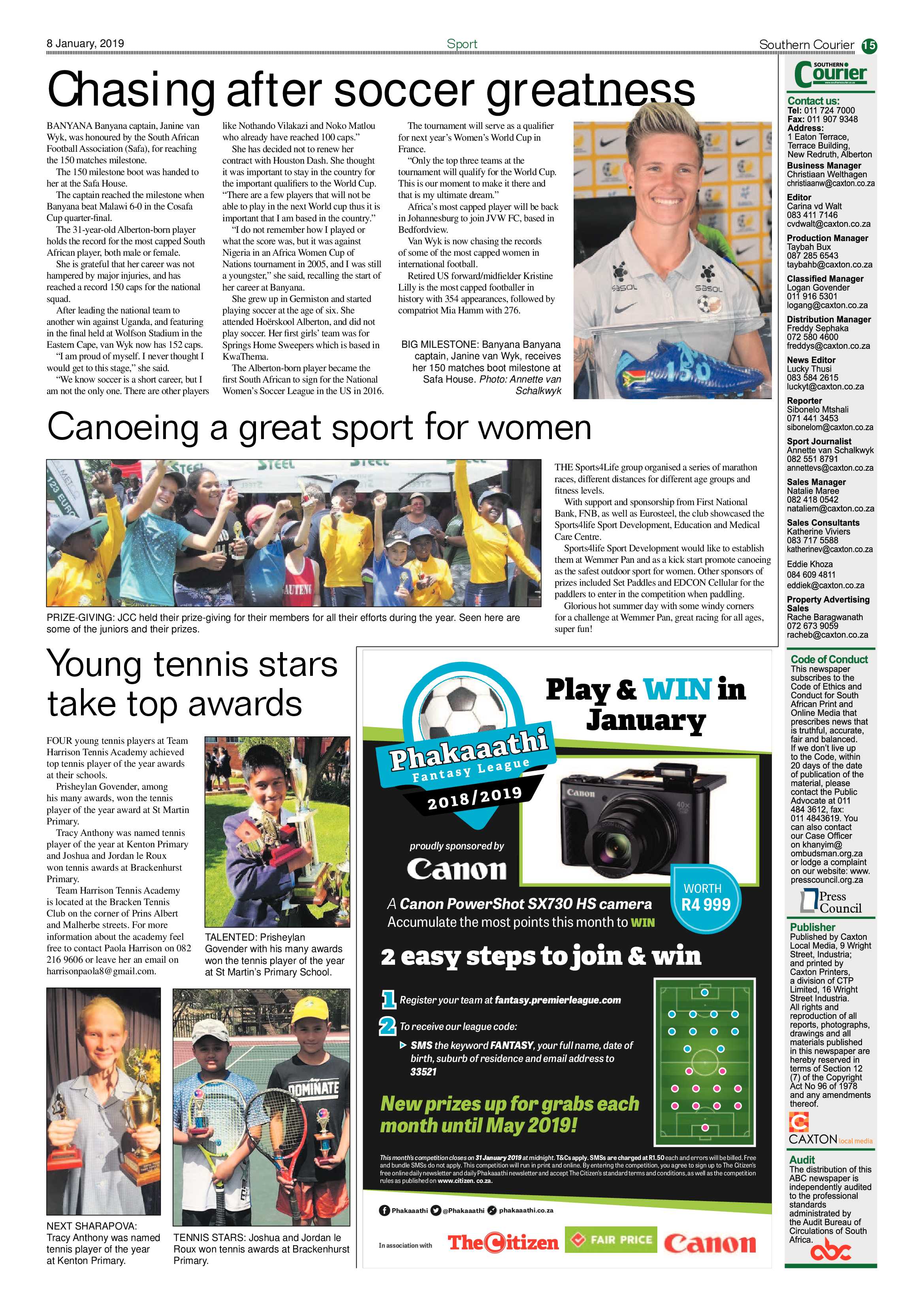 Southern Courier 08 January 2019 page 15