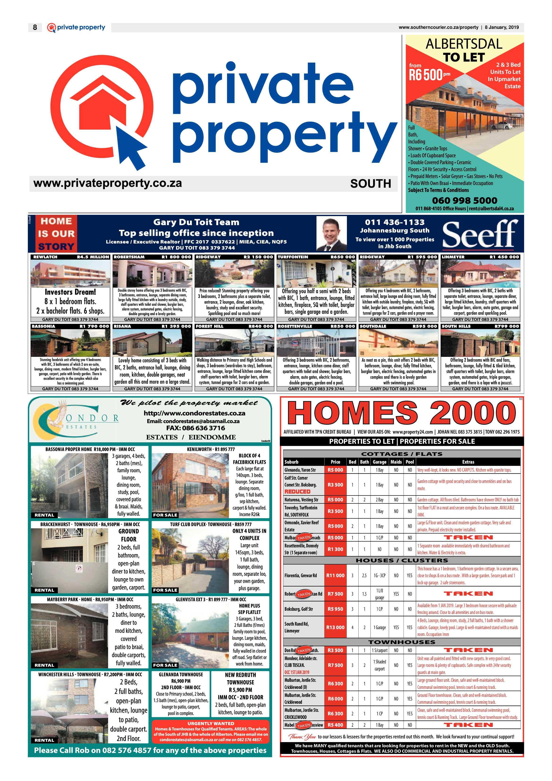 Southern Courier 08 January 2019 page 8