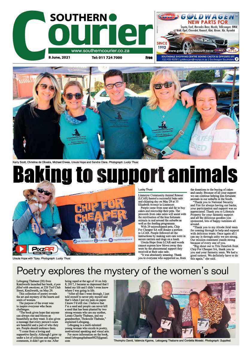 Southern Courier 08 June 2021 page 1