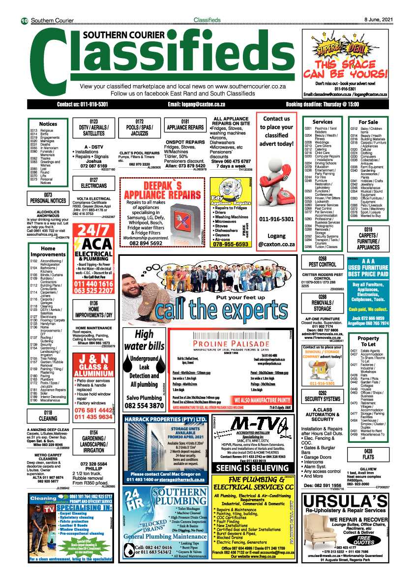 Southern Courier 08 June 2021 page 10