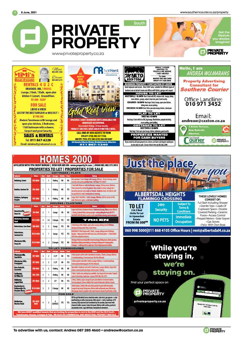 Southern Courier 08 June 2021 page 4