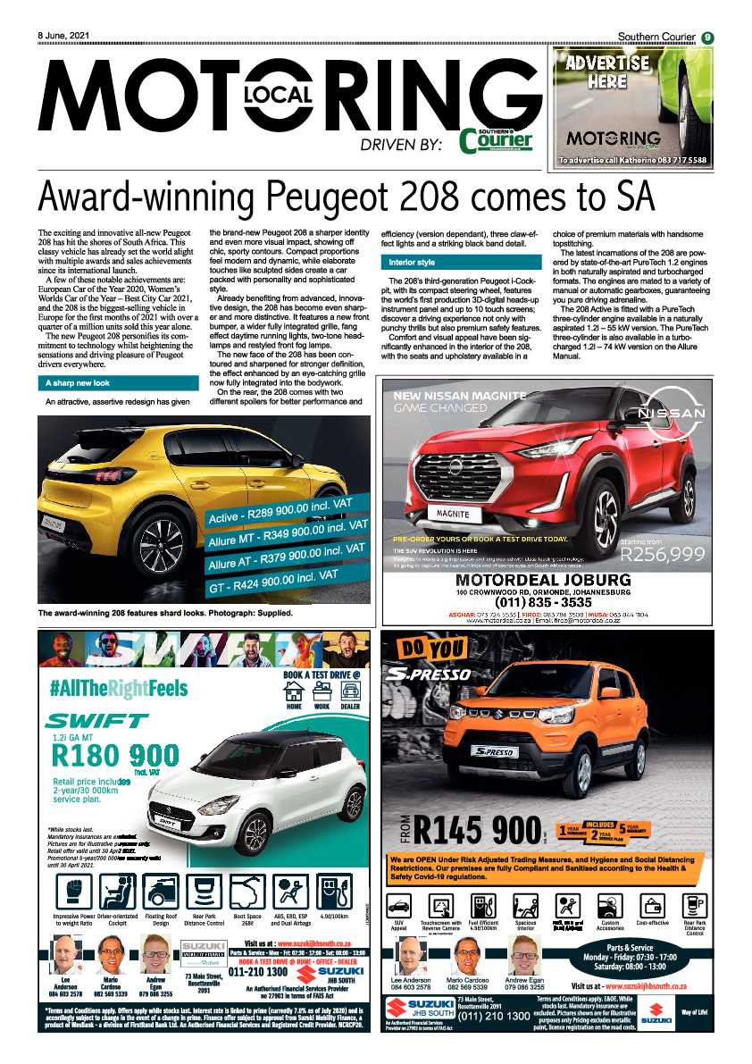 Southern Courier 08 June 2021 page 9