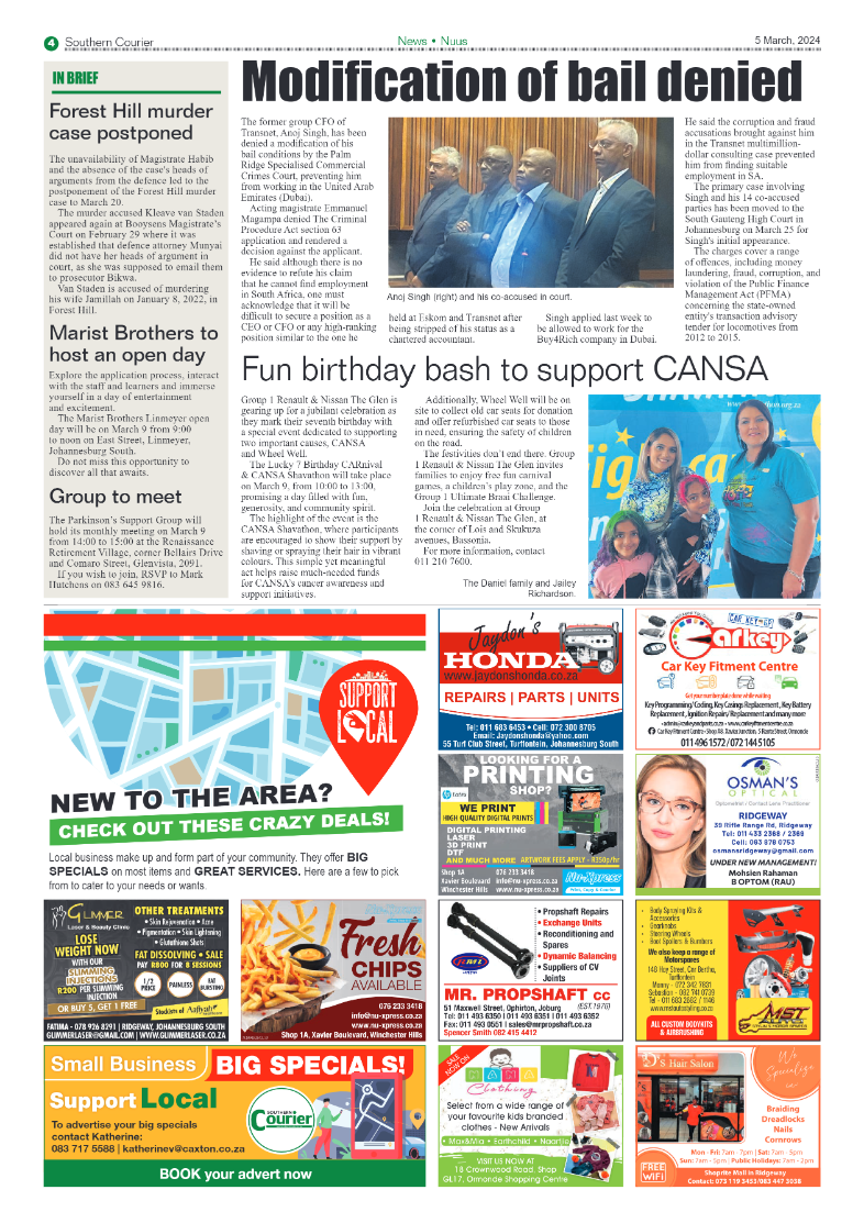 Southern Courier 08 March 2024 page 4