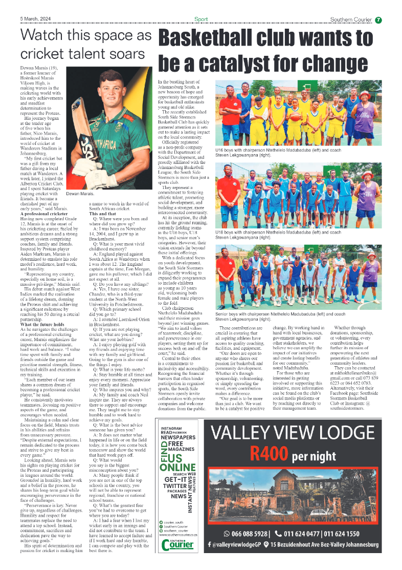 Southern Courier 08 March 2024 page 7