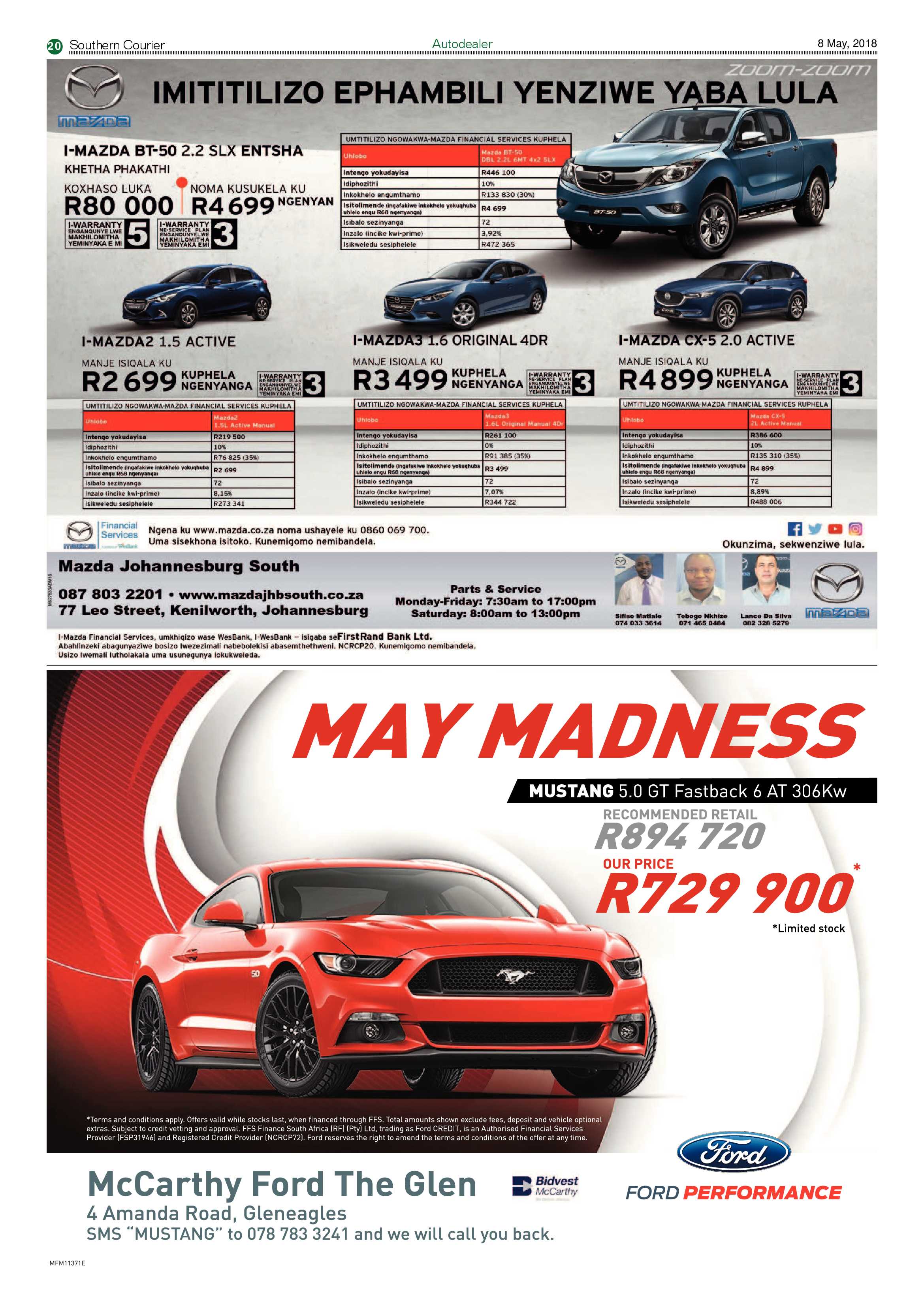 Southern Courier 08 May 2018 page 20