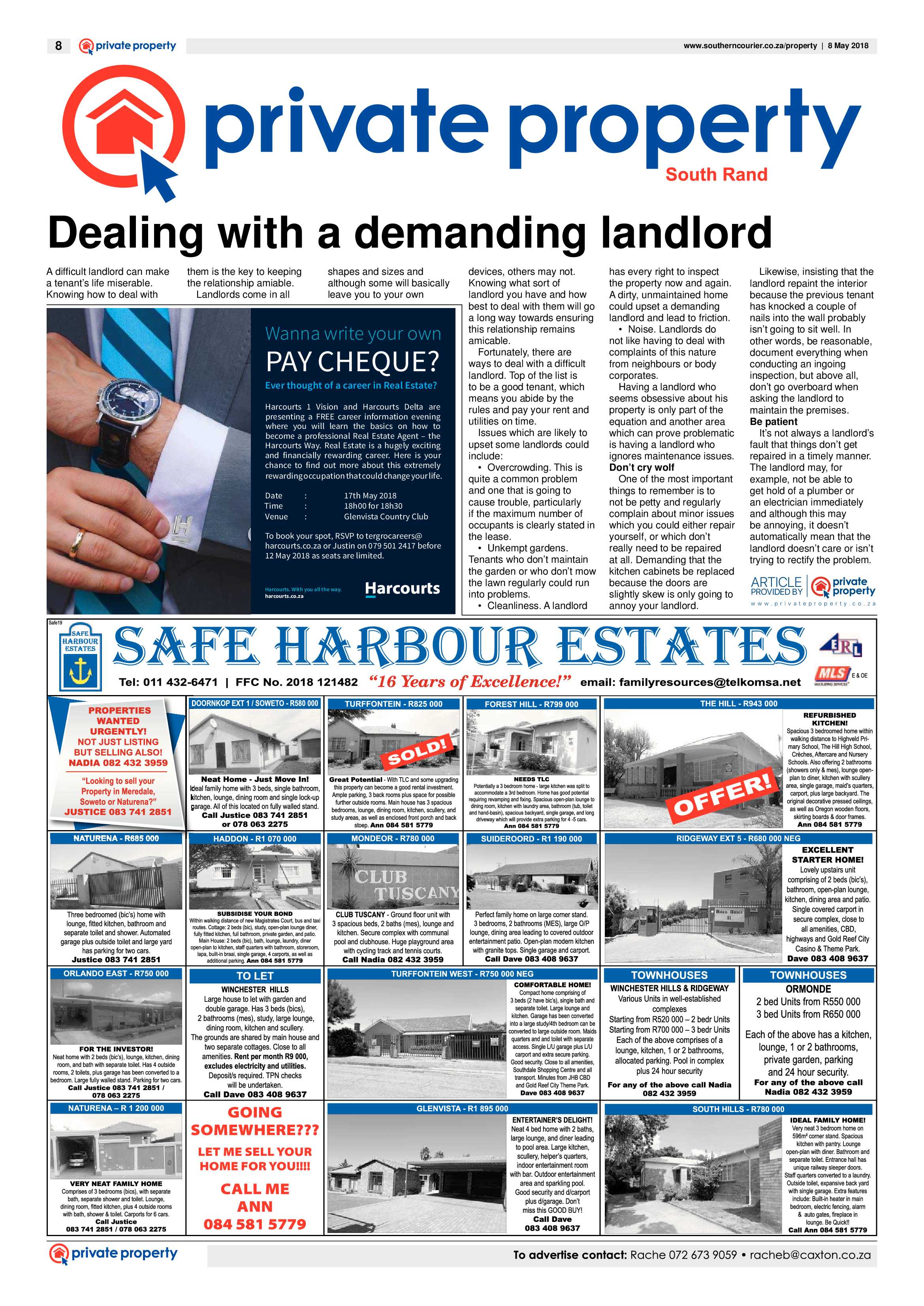 Southern Courier 08 May 2018 page 8