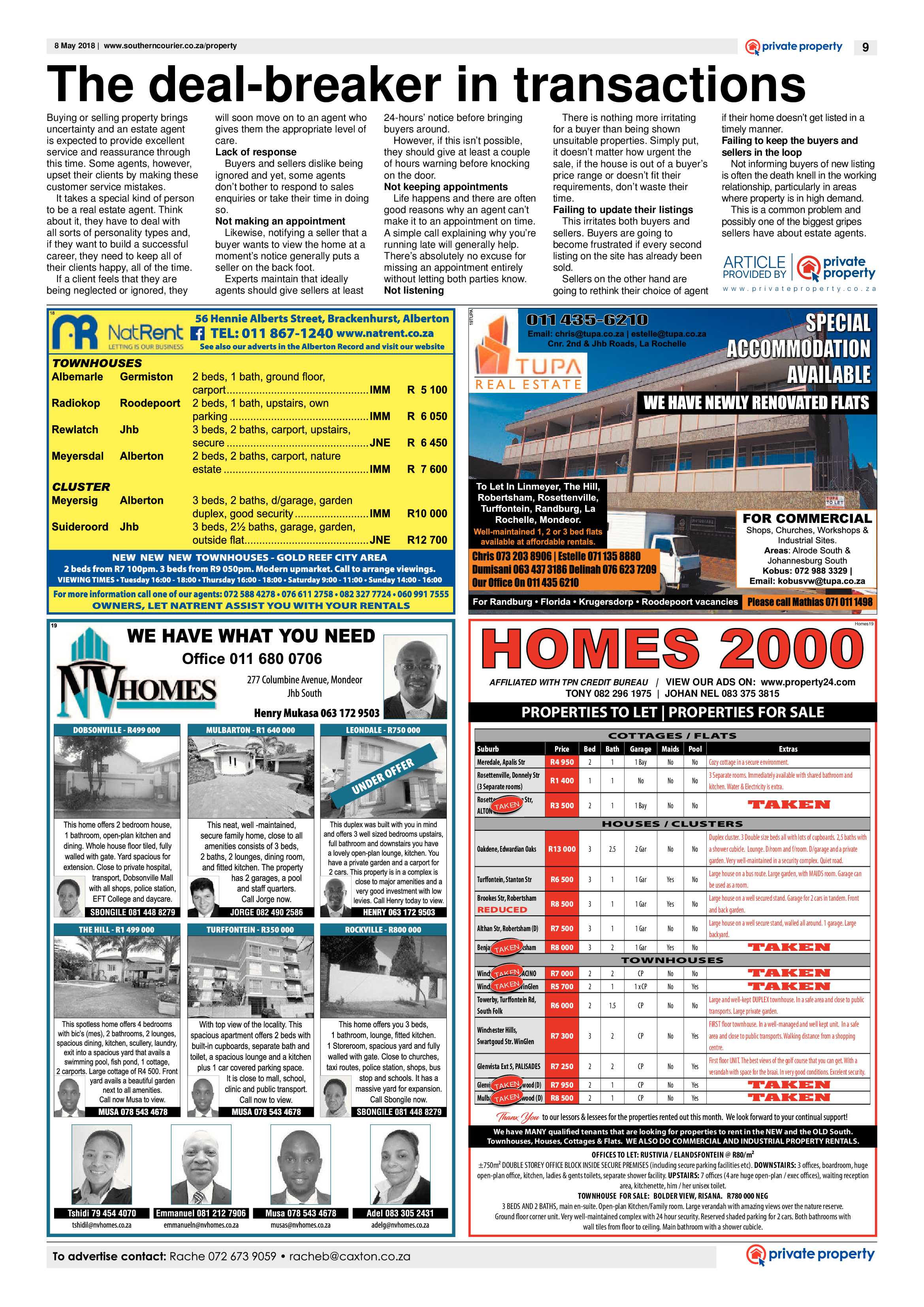 Southern Courier 08 May 2018 page 9