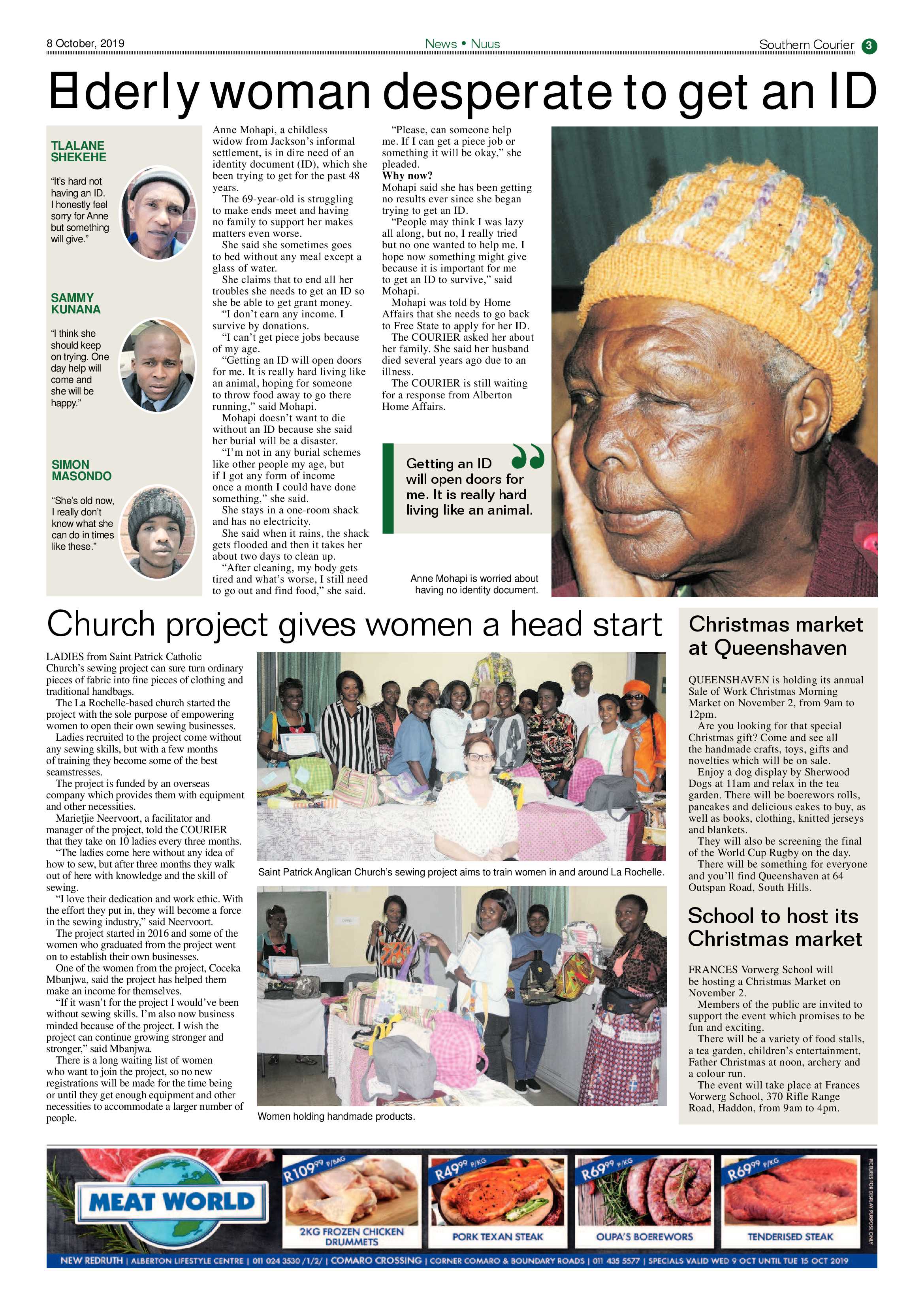 Southern Courier 08 October 2019 page 3