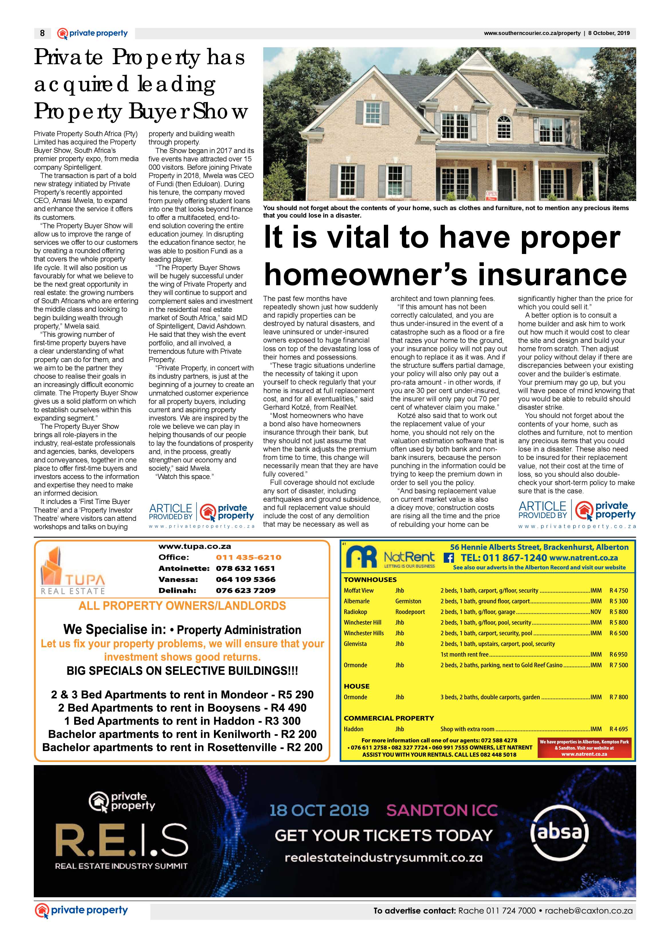 Southern Courier 08 October 2019 page 8
