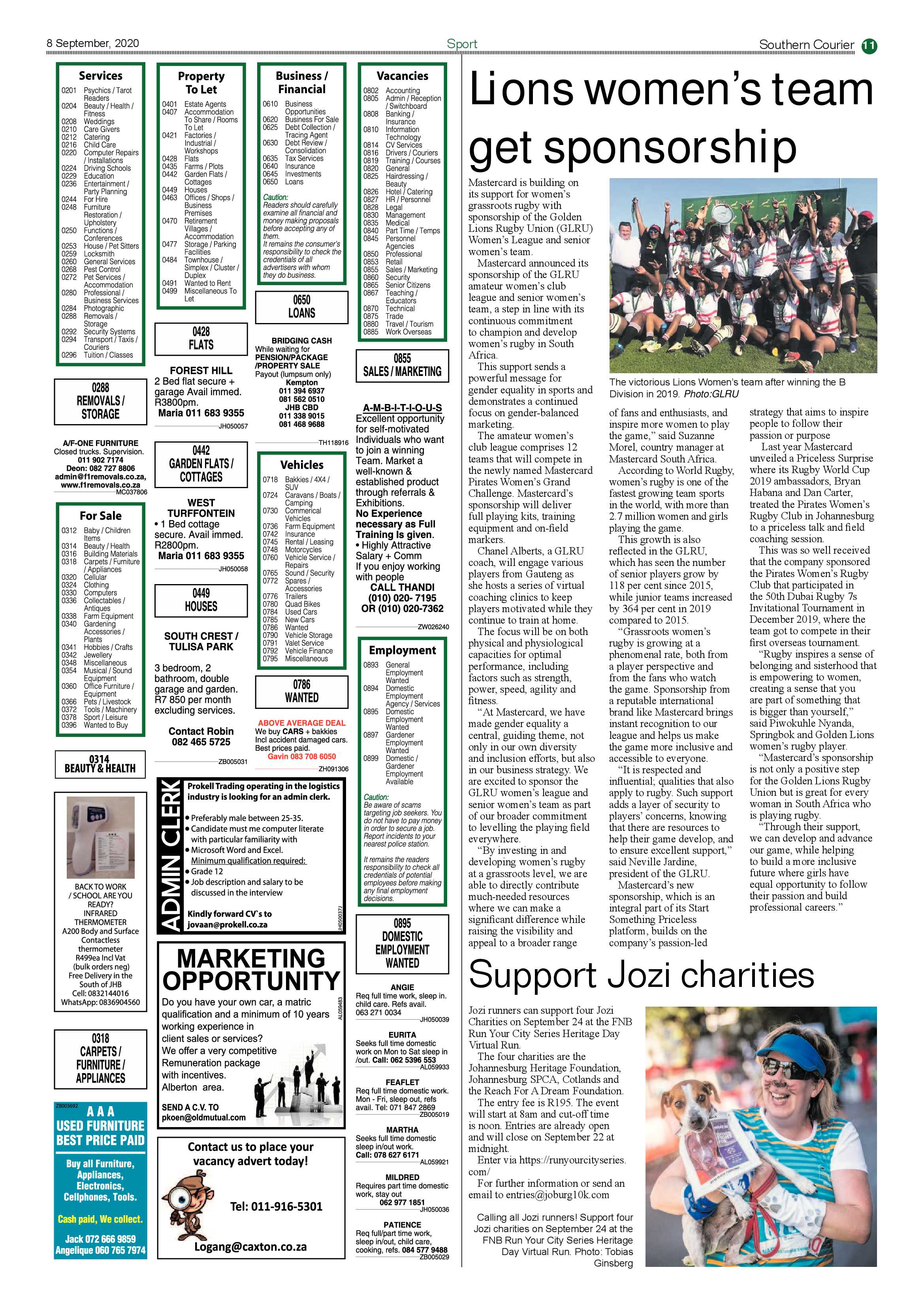 Southern Courier 08 September 2020 page 11
