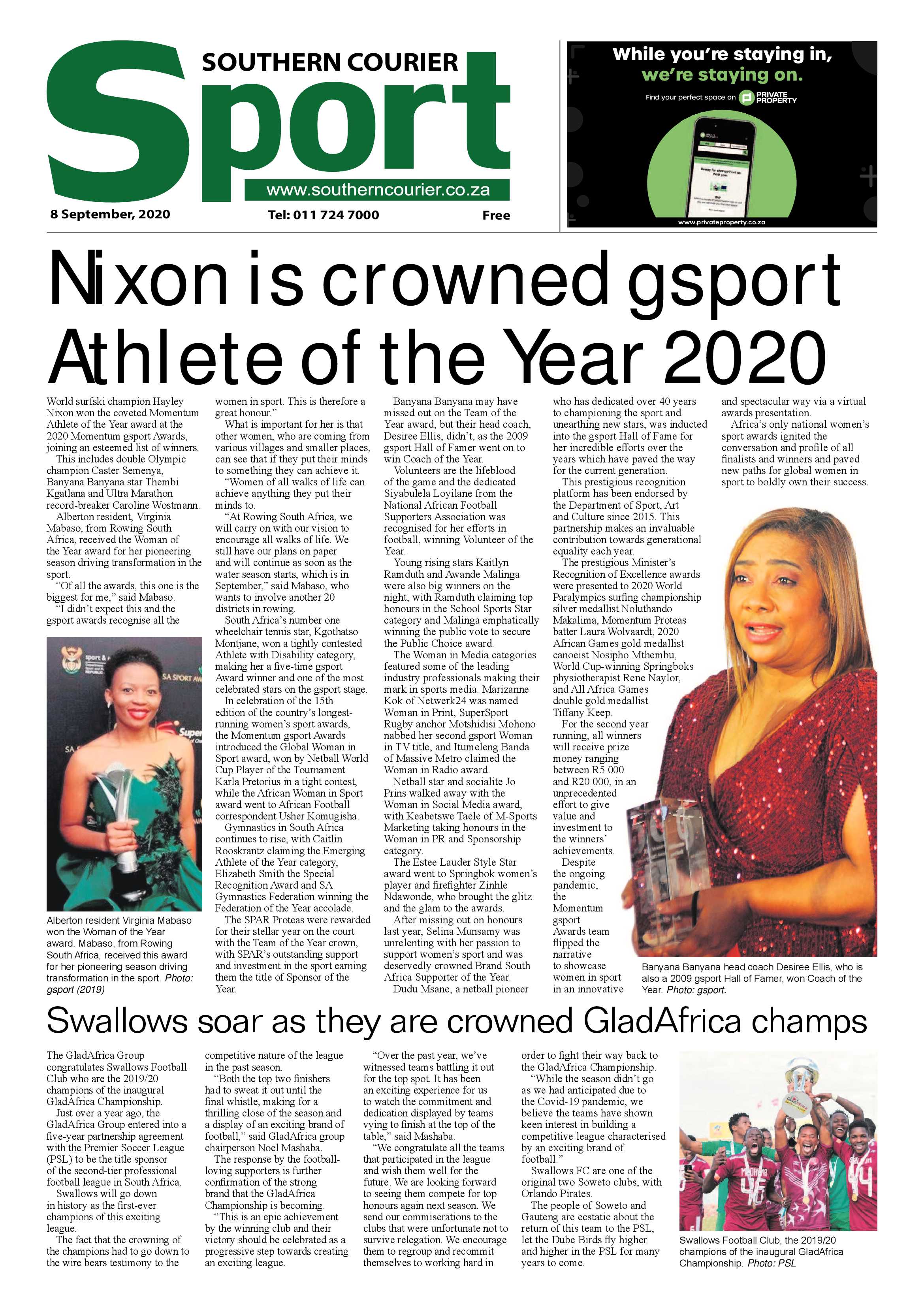 Southern Courier 08 September 2020 page 12