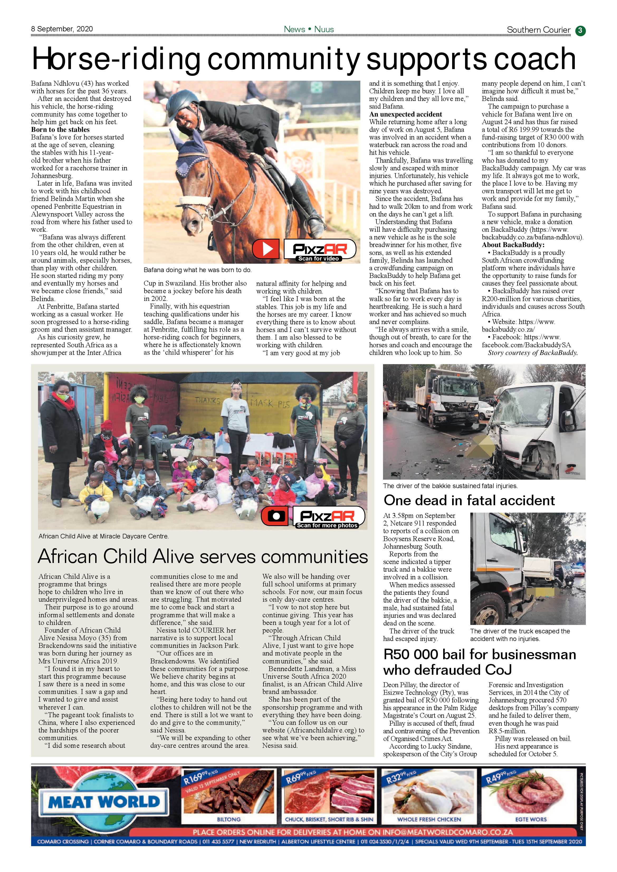 Southern Courier 08 September 2020 page 3