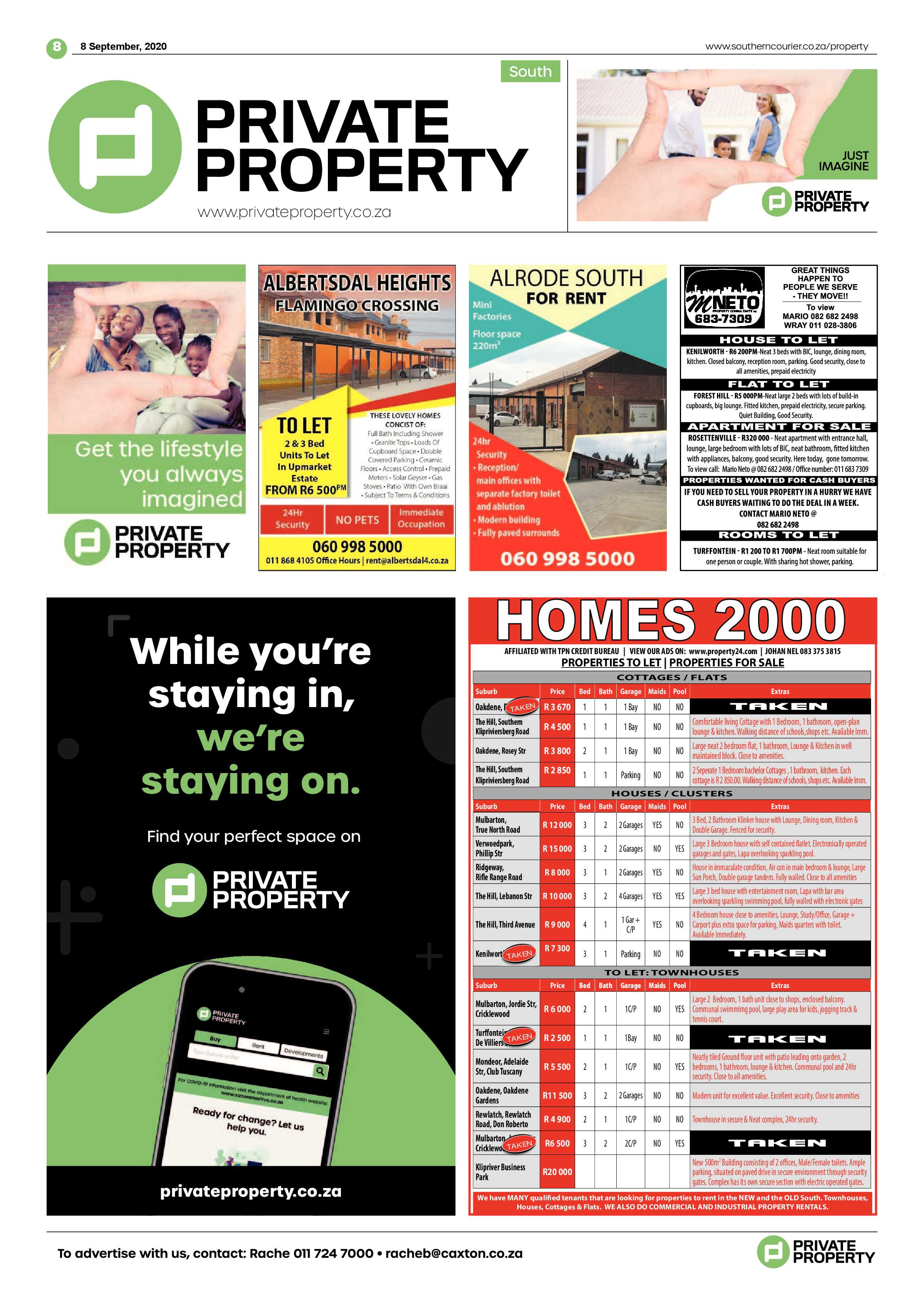 Southern Courier 08 September 2020 page 8