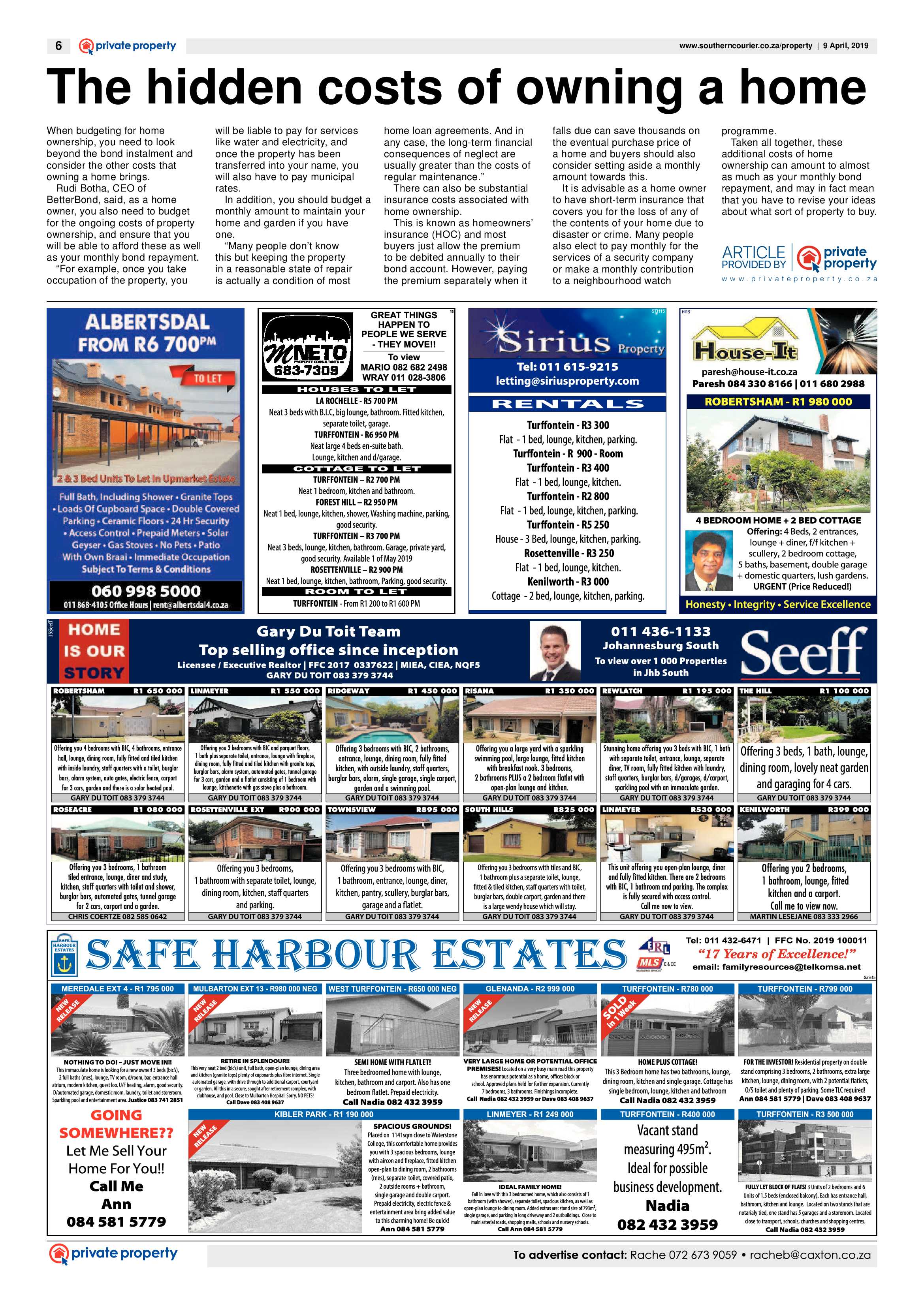 Southern Courier 09 April 2019 page 6