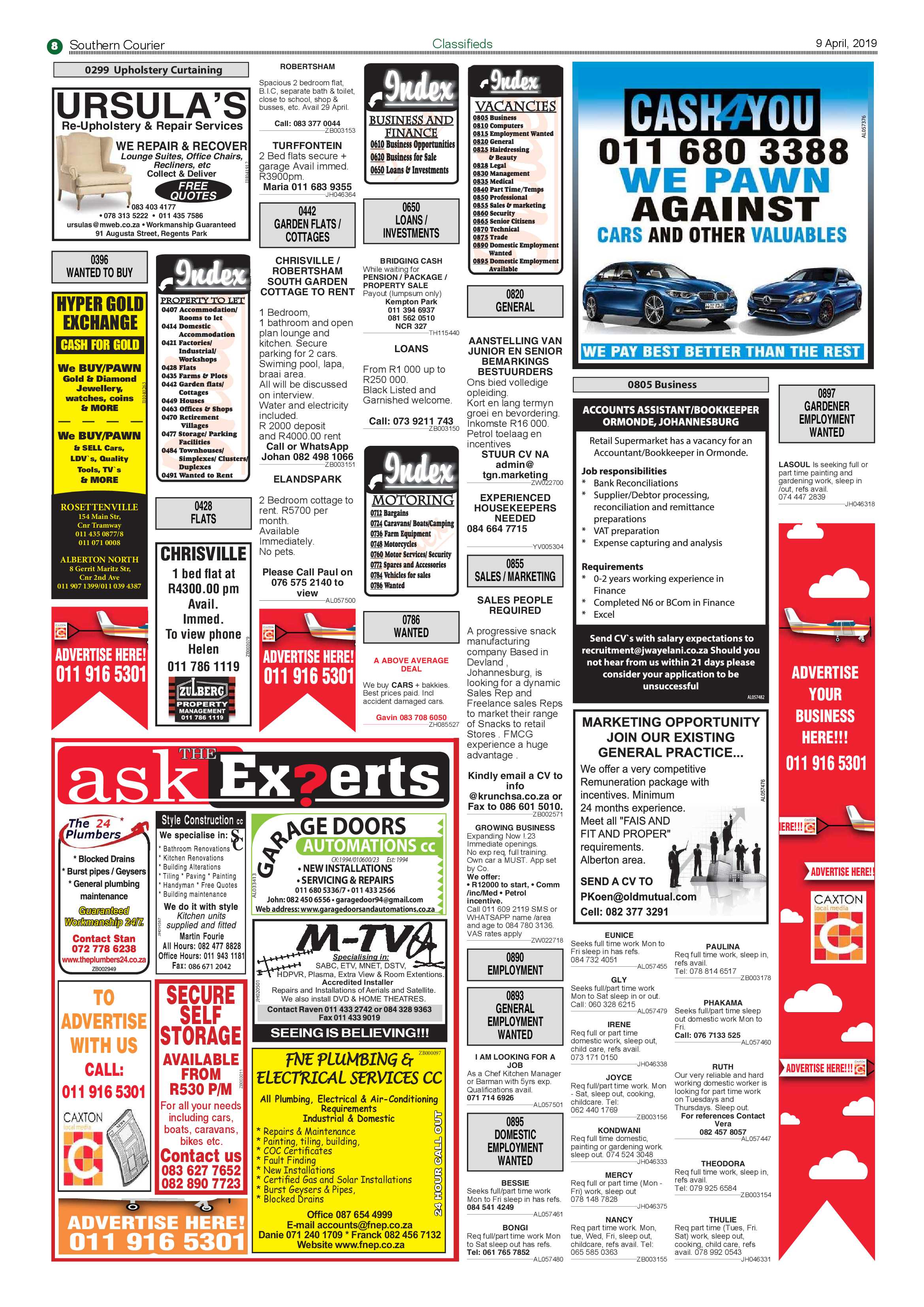 Southern Courier 09 April 2019 page 8