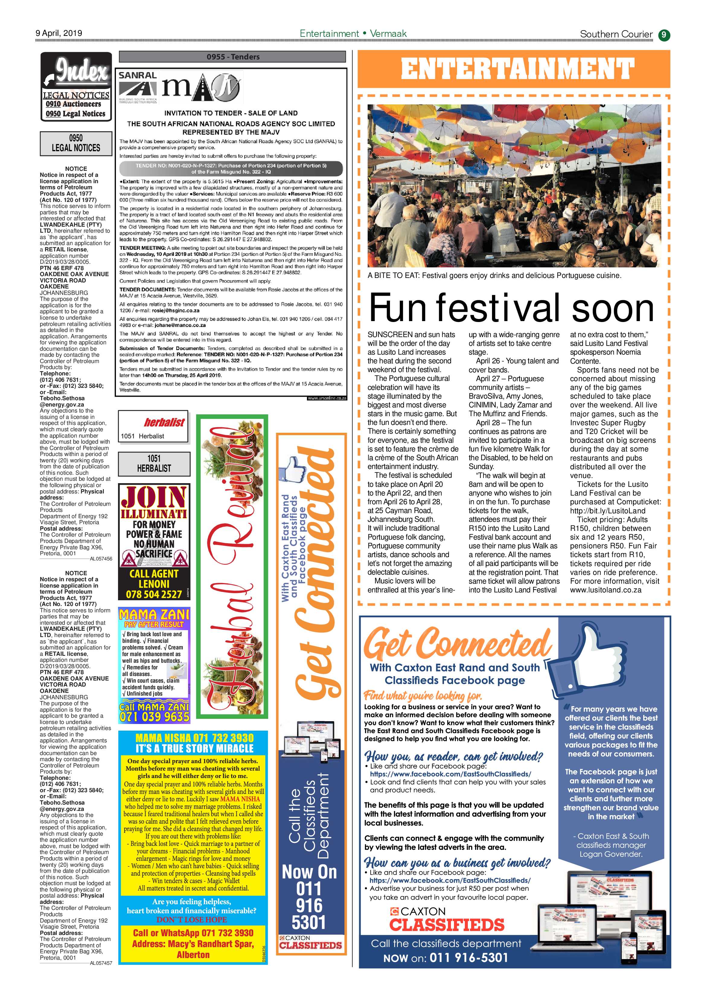 Southern Courier 09 April 2019 page 9