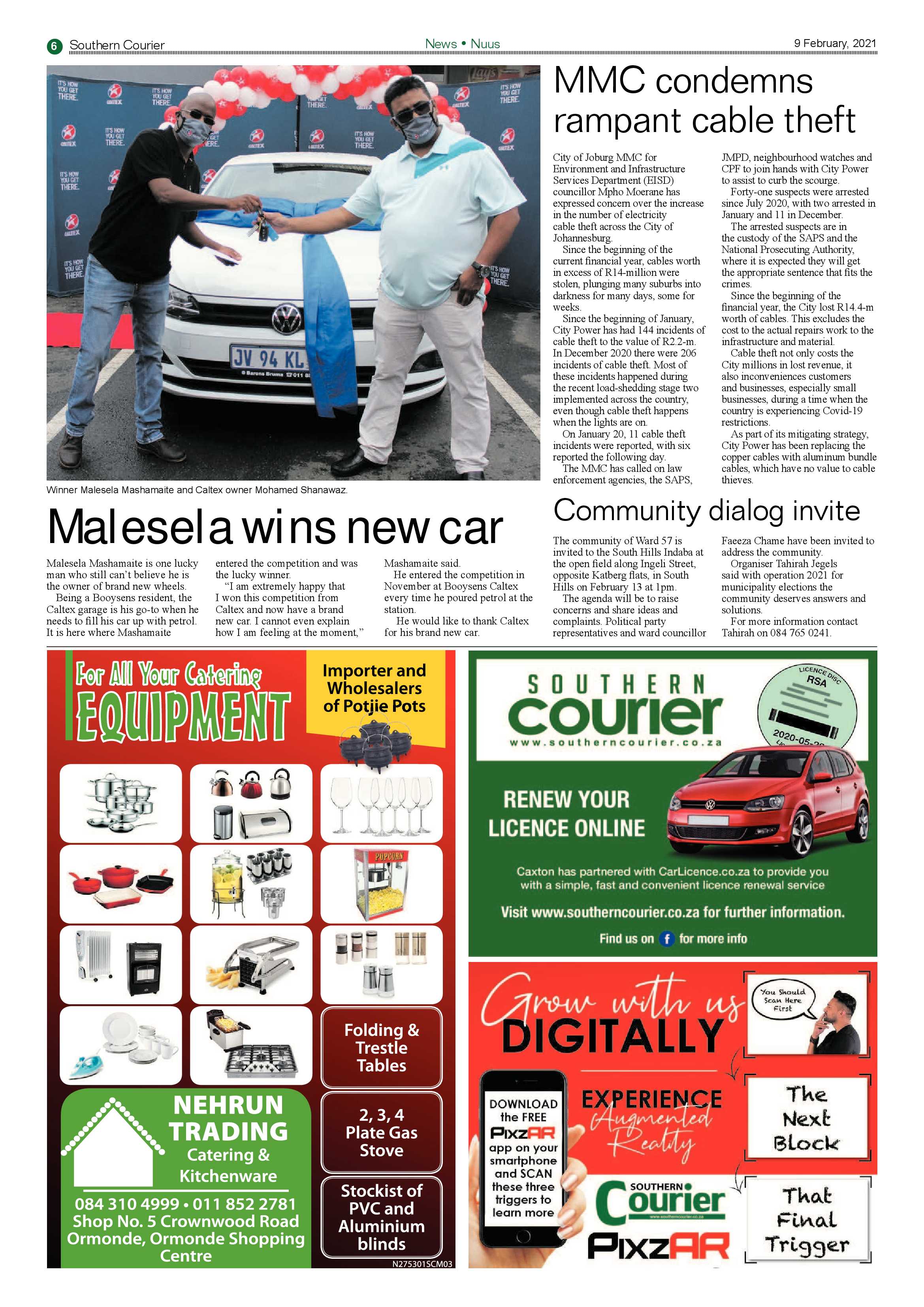 Southern Courier 09 February 2021 page 6