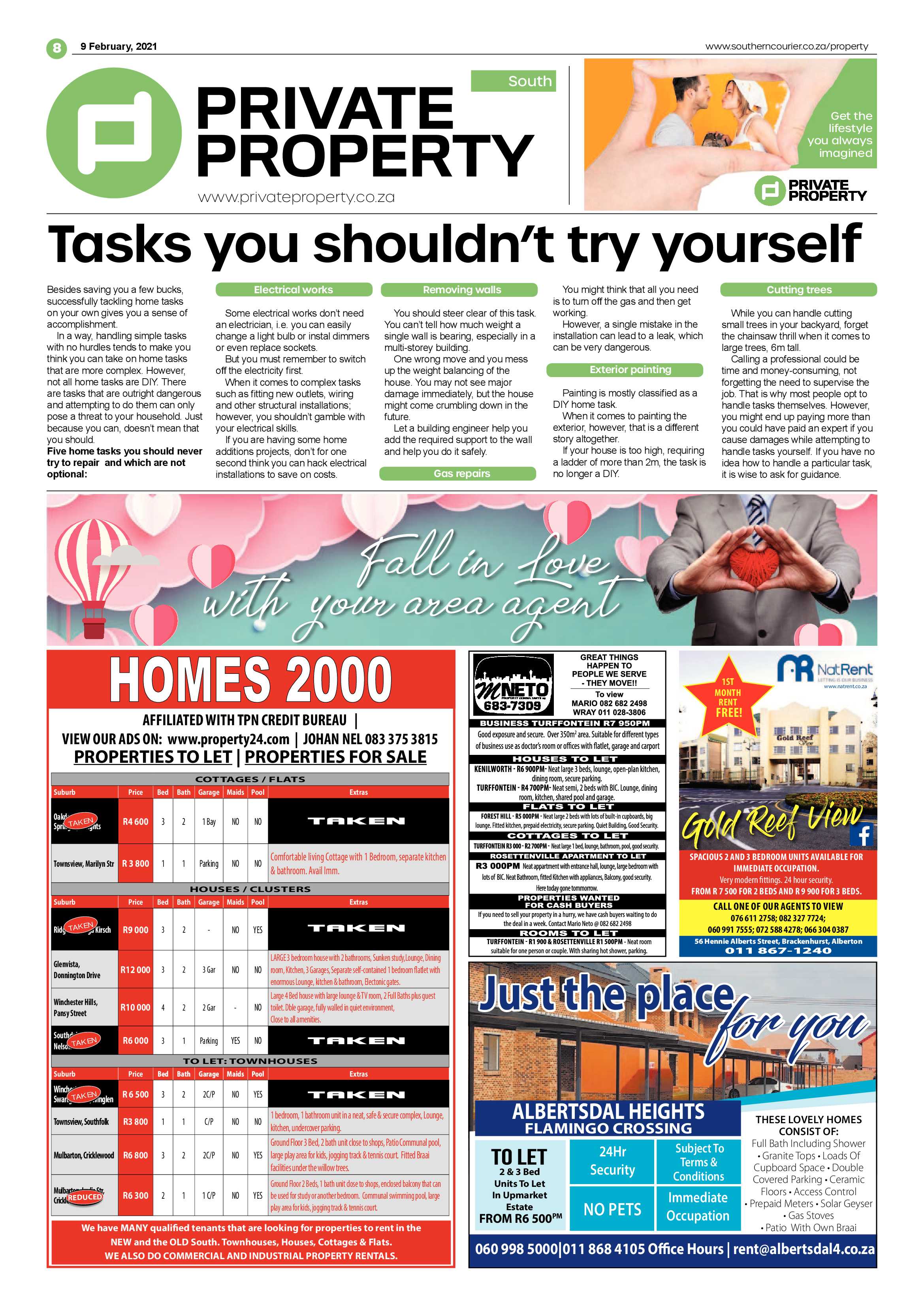 Southern Courier 09 February 2021 page 8