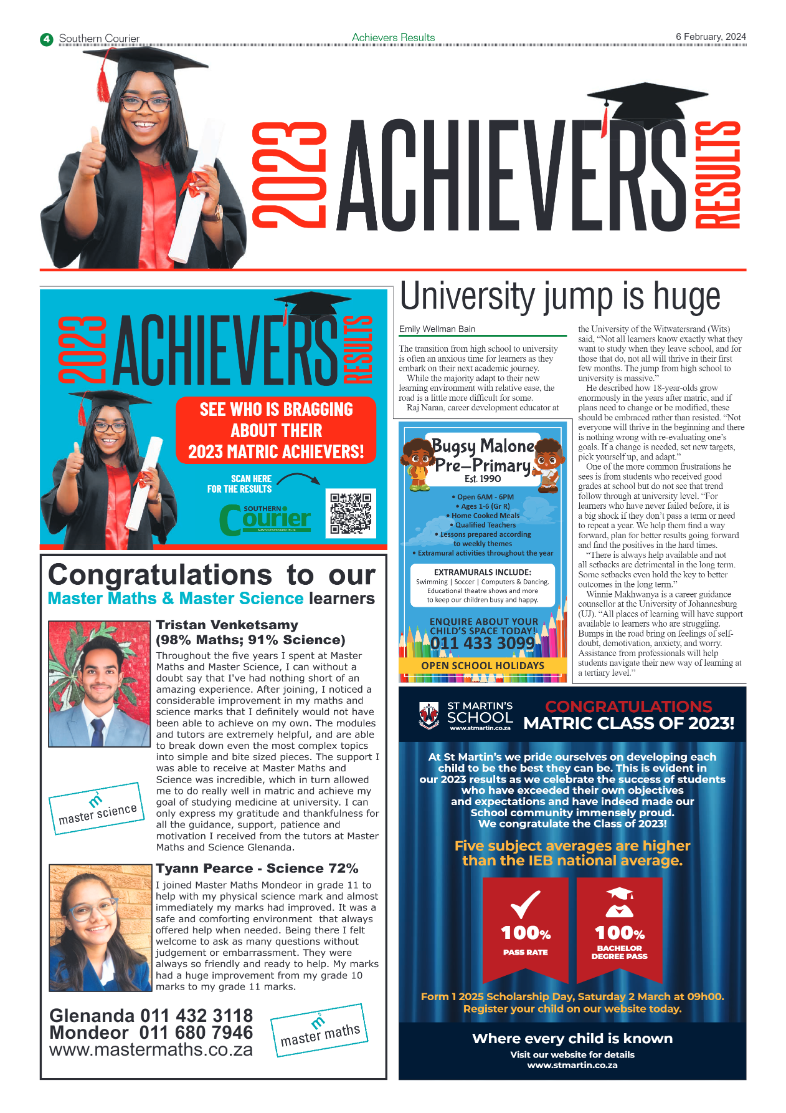 Southern Courier 09 February 2024 page 4