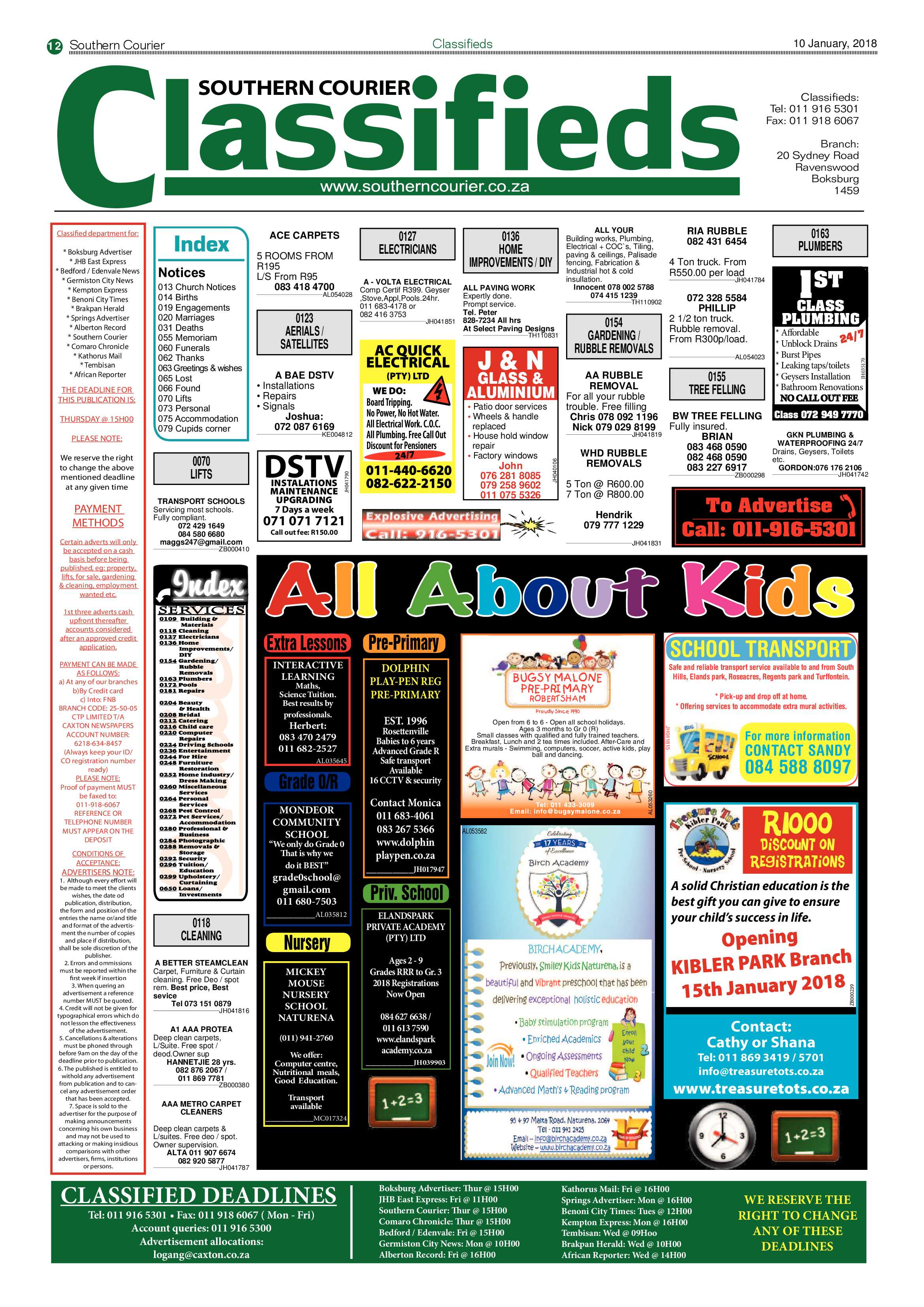 Southern Courier 09 January 2017 page 12
