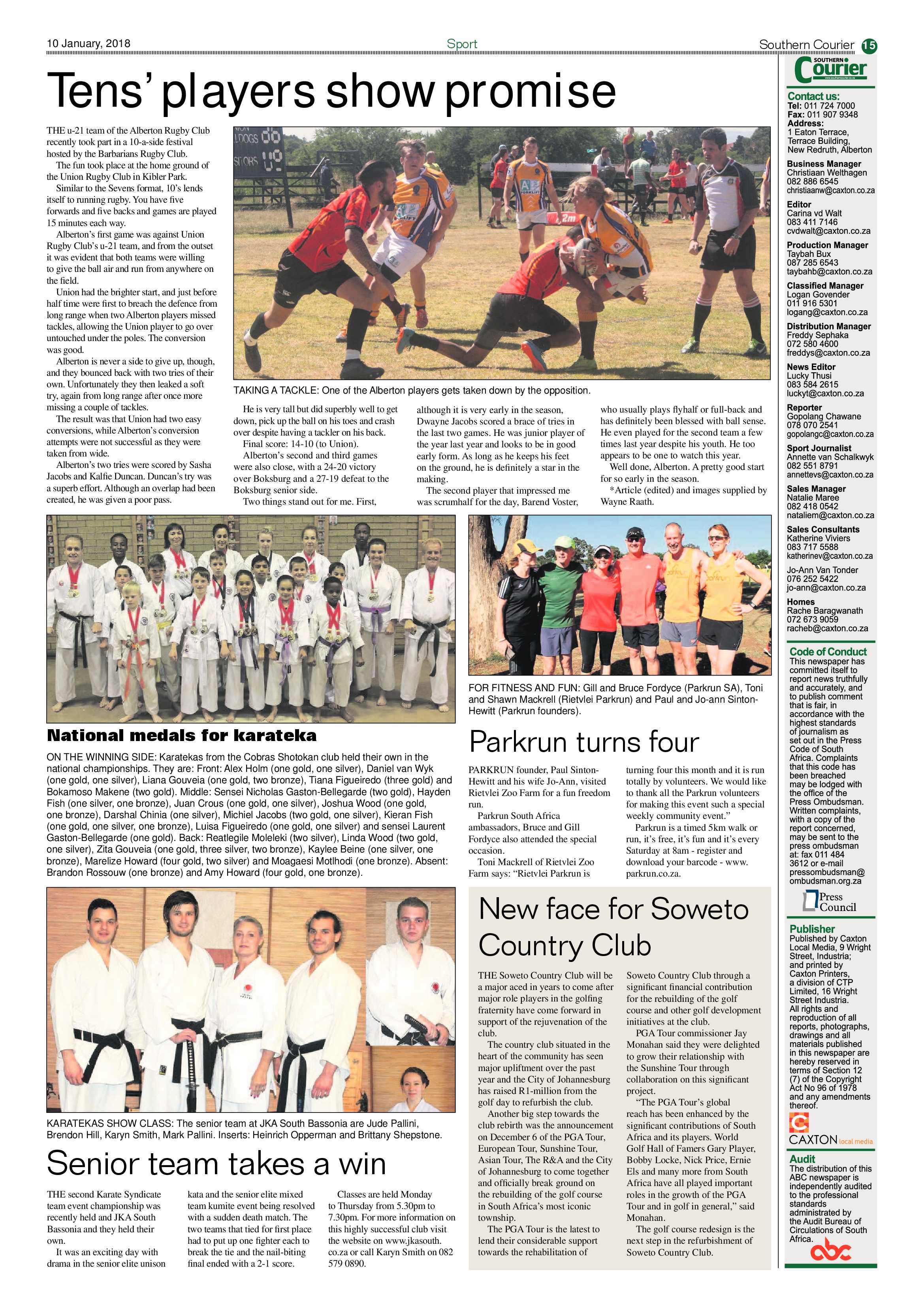 Southern Courier 09 January 2017 page 15
