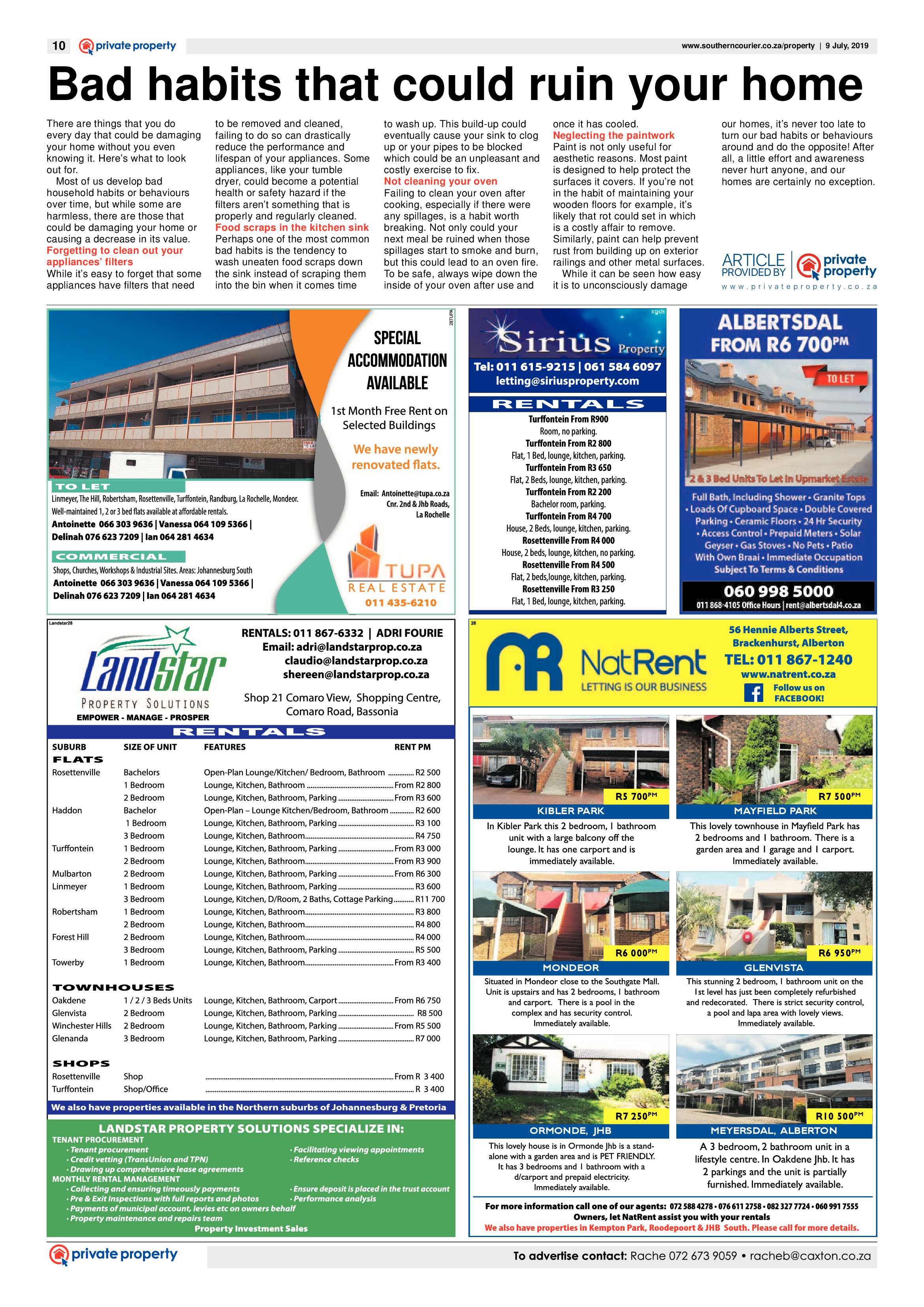 Southern Courier 09 July 2019 page 10