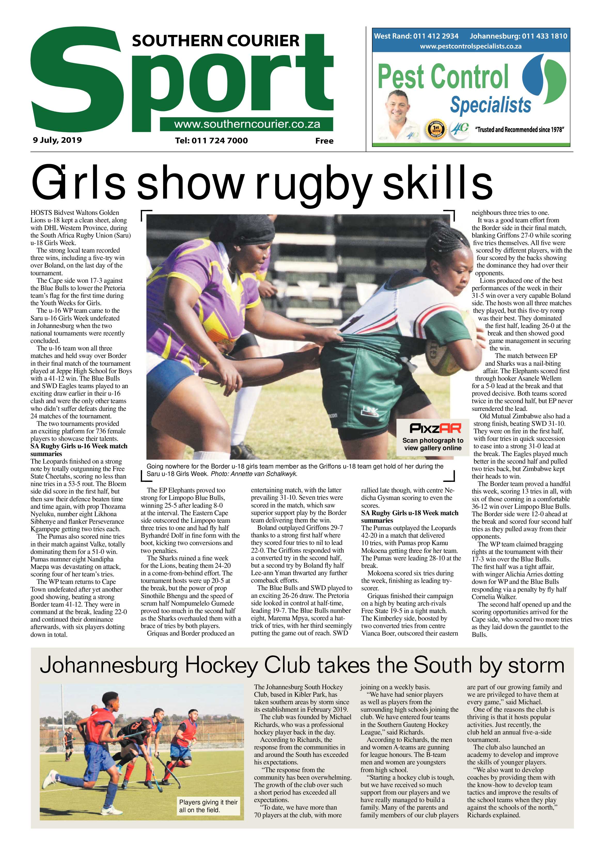Southern Courier 09 July 2019 page 20