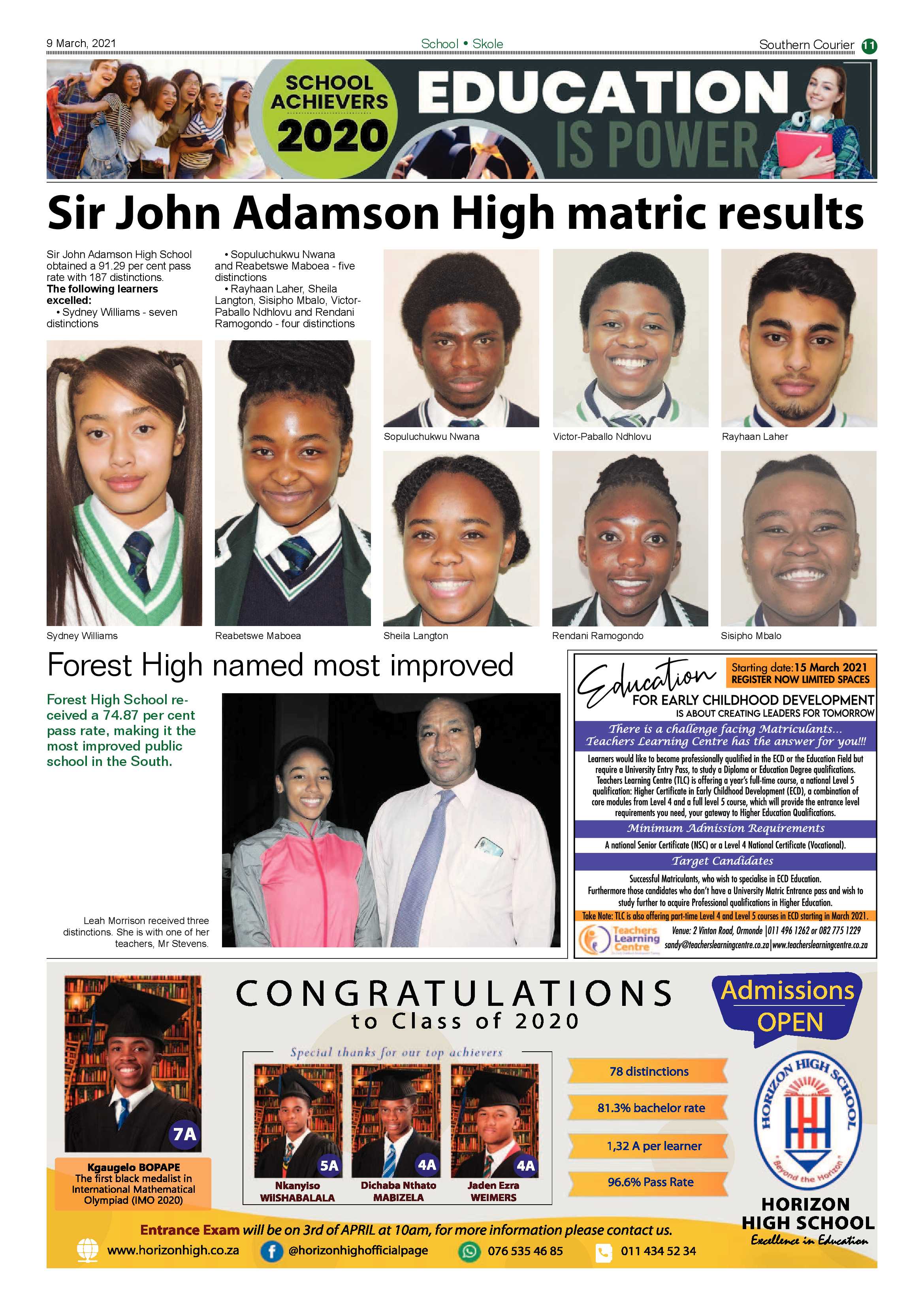 Southern Courier 09 March 2021 page 11