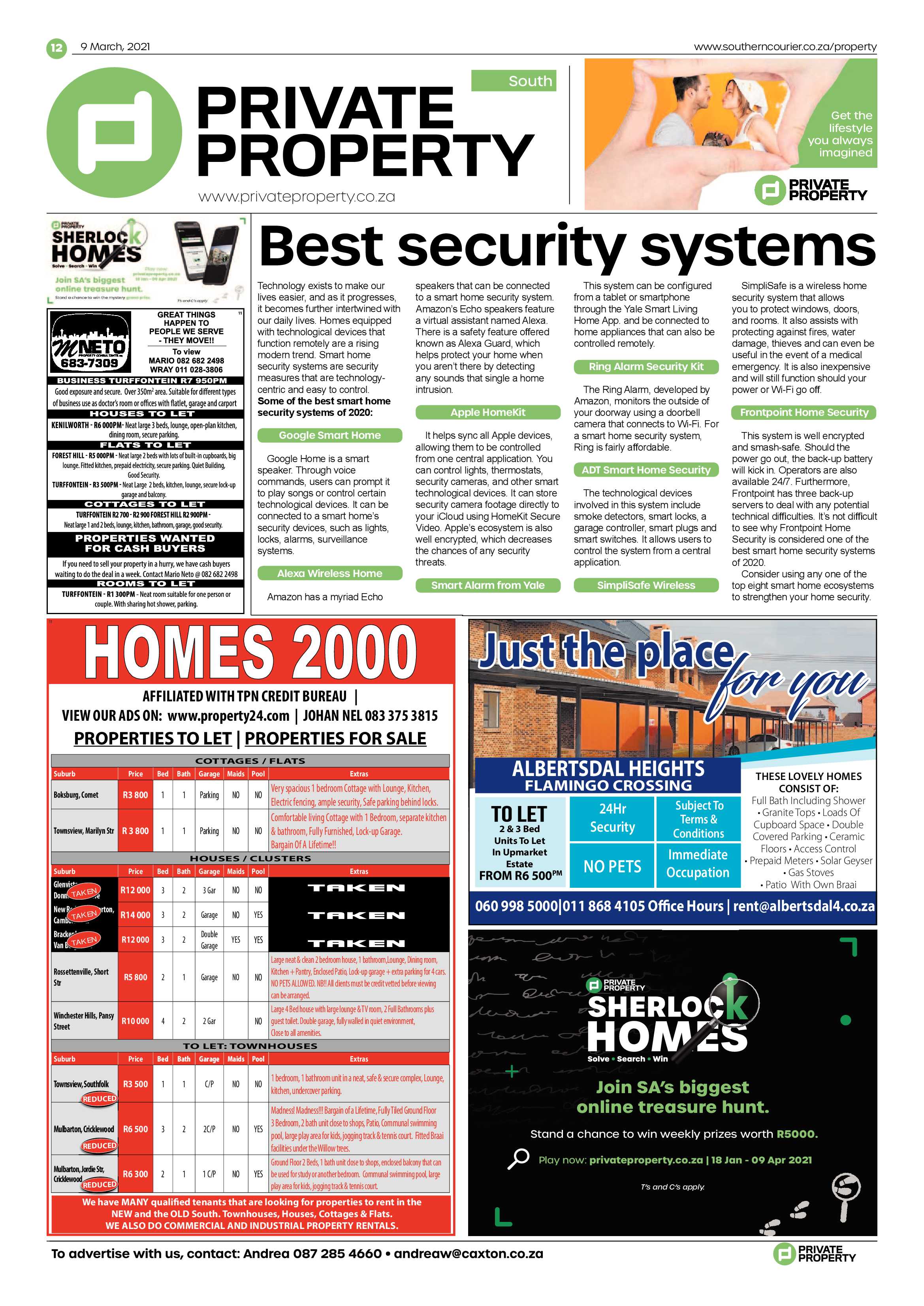 Southern Courier 09 March 2021 page 12