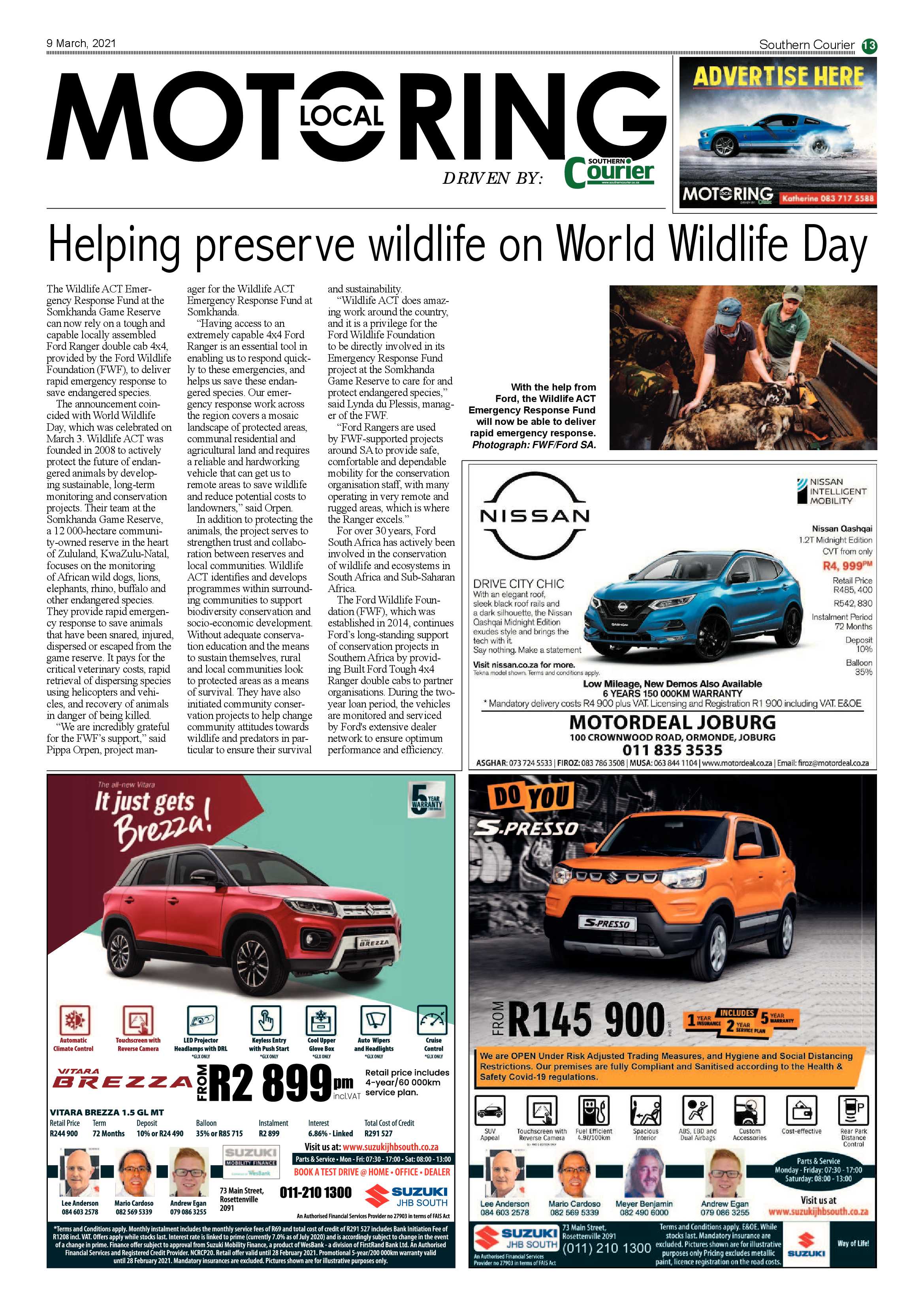 Southern Courier 09 March 2021 page 13