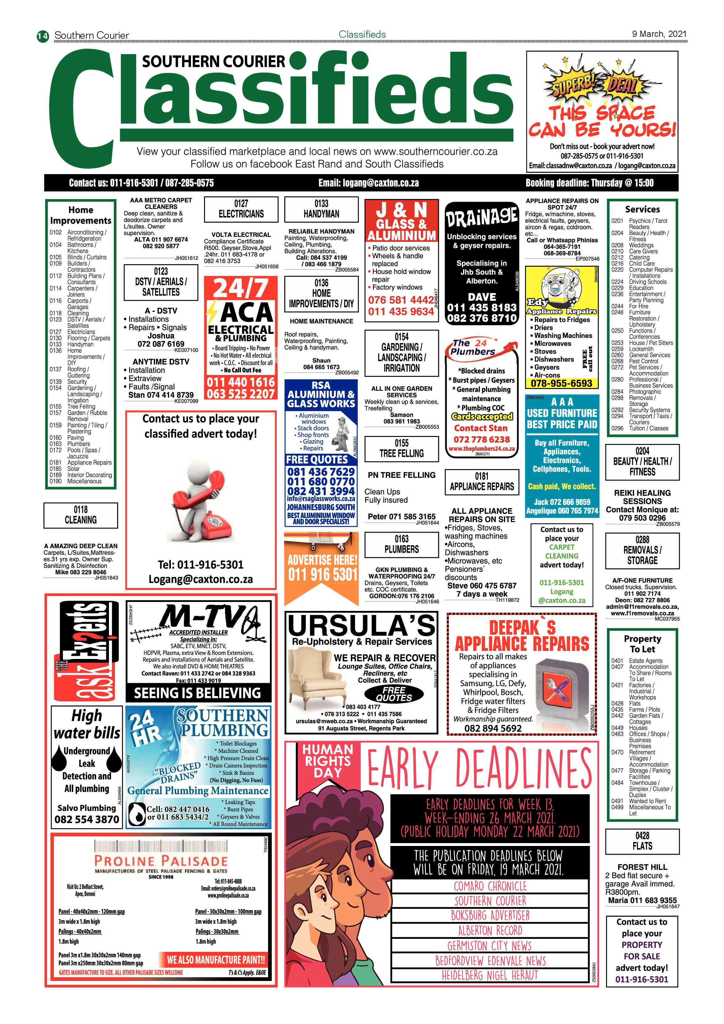 Southern Courier 09 March 2021 page 14