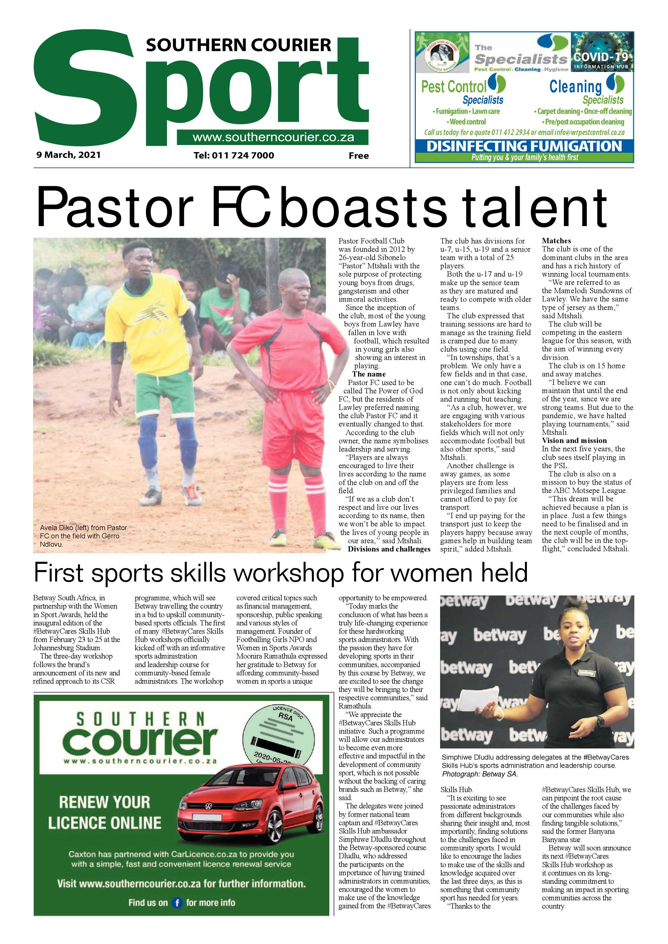 Southern Courier 09 March 2021 page 16
