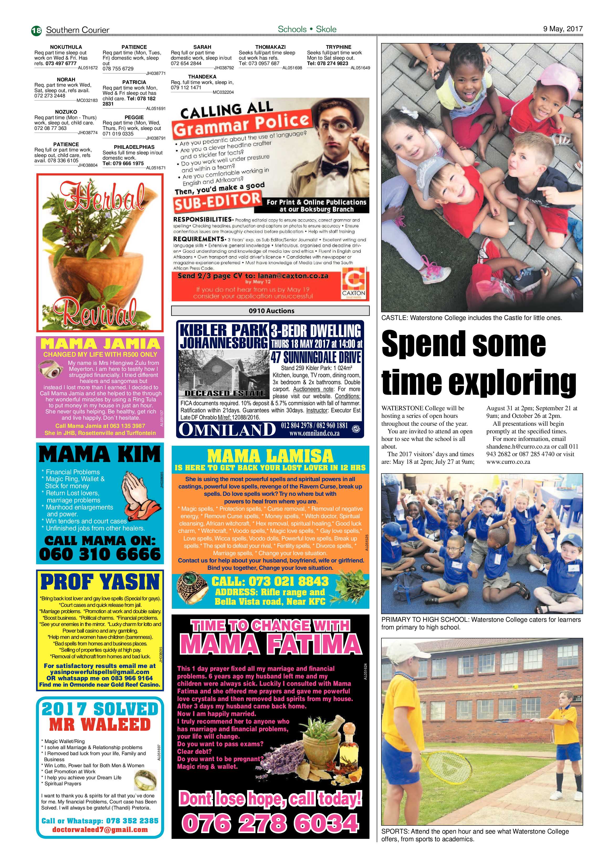 Southern Courier 09 May 2017 page 18